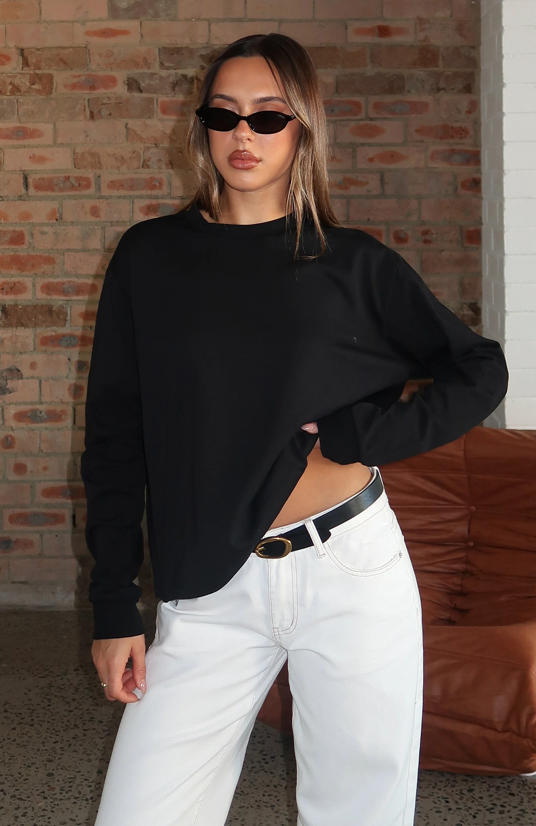 Staying Ahead Long Sleeve Tee Black - Image 7