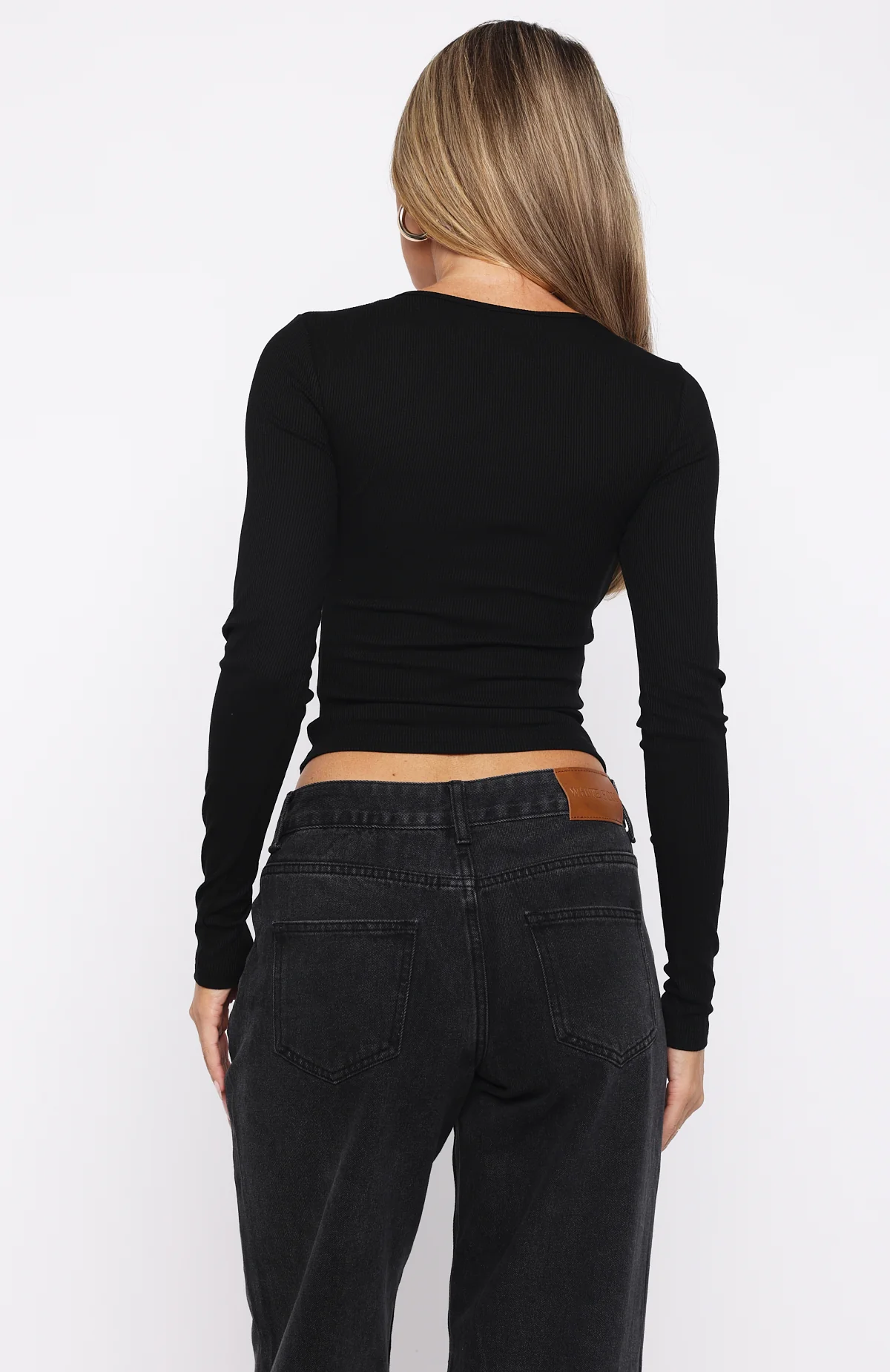 Steal My Heart Long Sleeve Top Black - Image 5