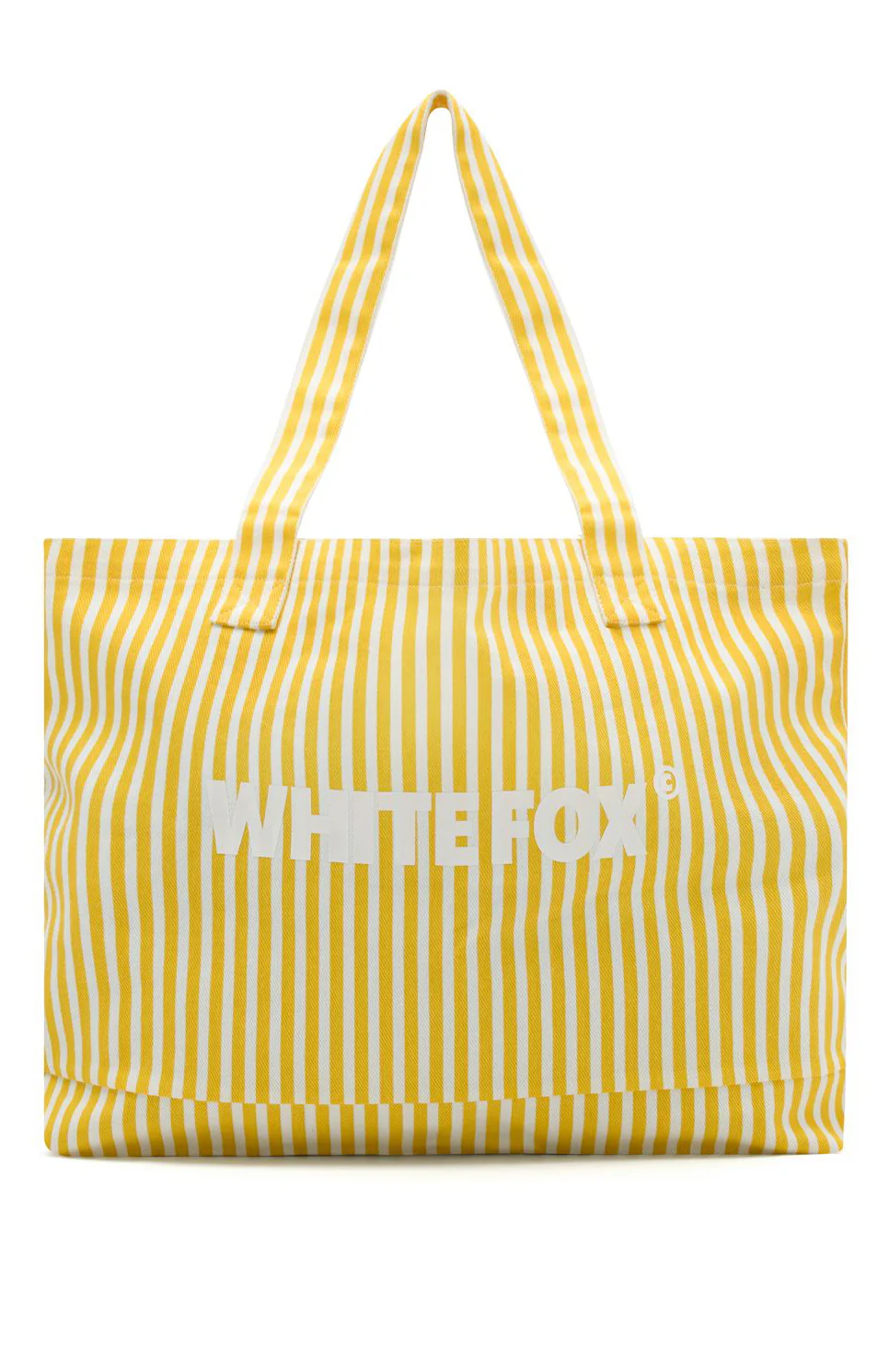 Straight Lines Tote Bag Yellow Stripe - Image 2