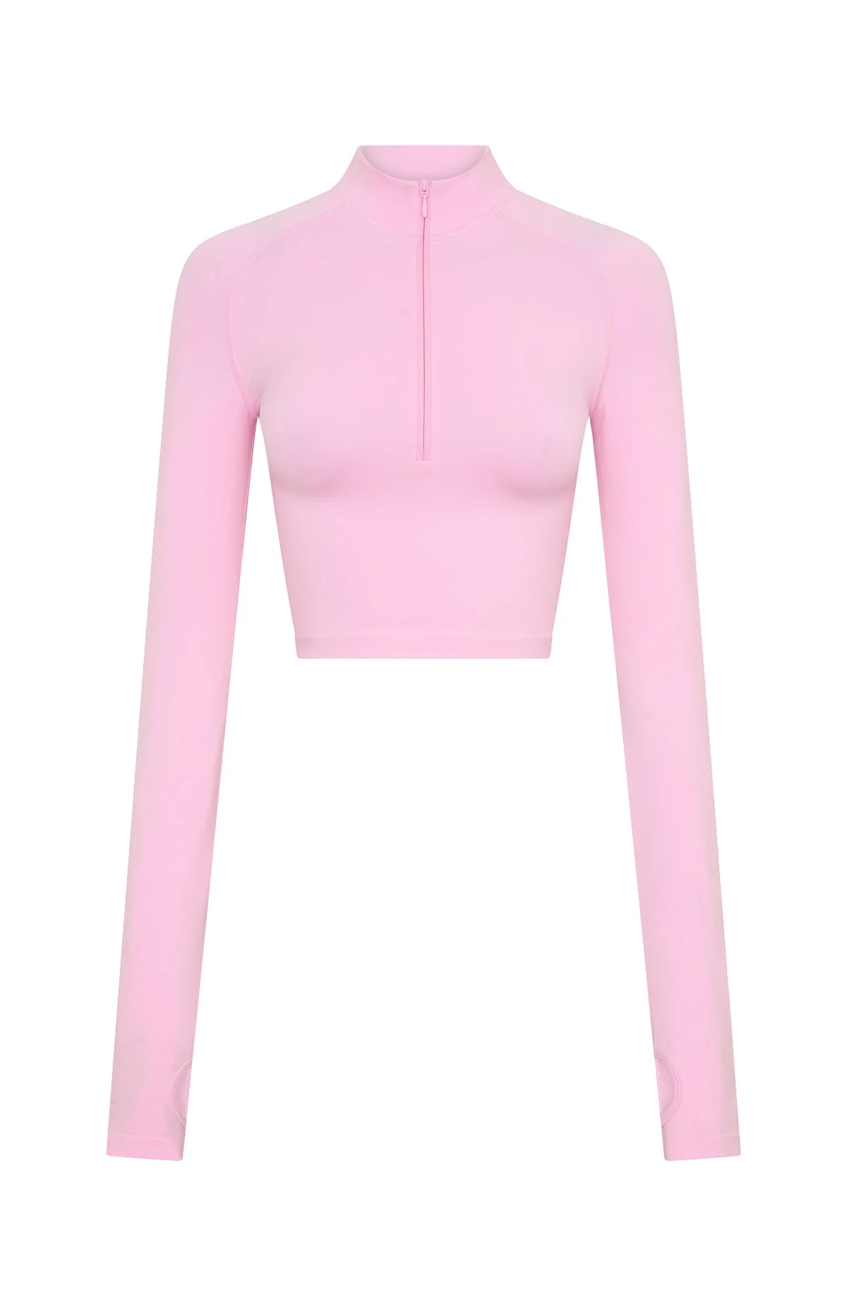Stride Seamless Zip Long Sleeve Marshmallow - Image 7