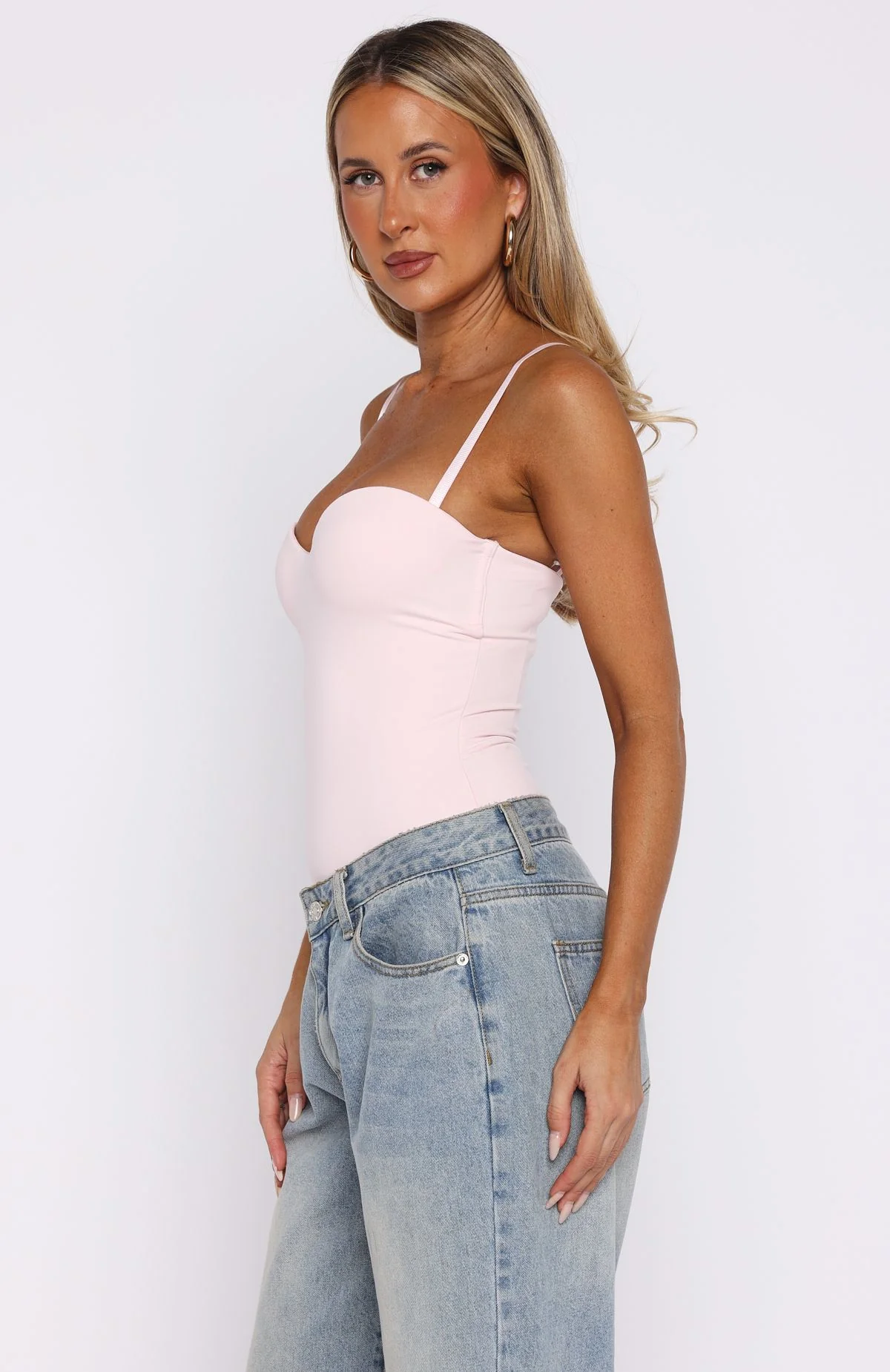 Stuck To You Bodysuit Baby Pink - Image 5