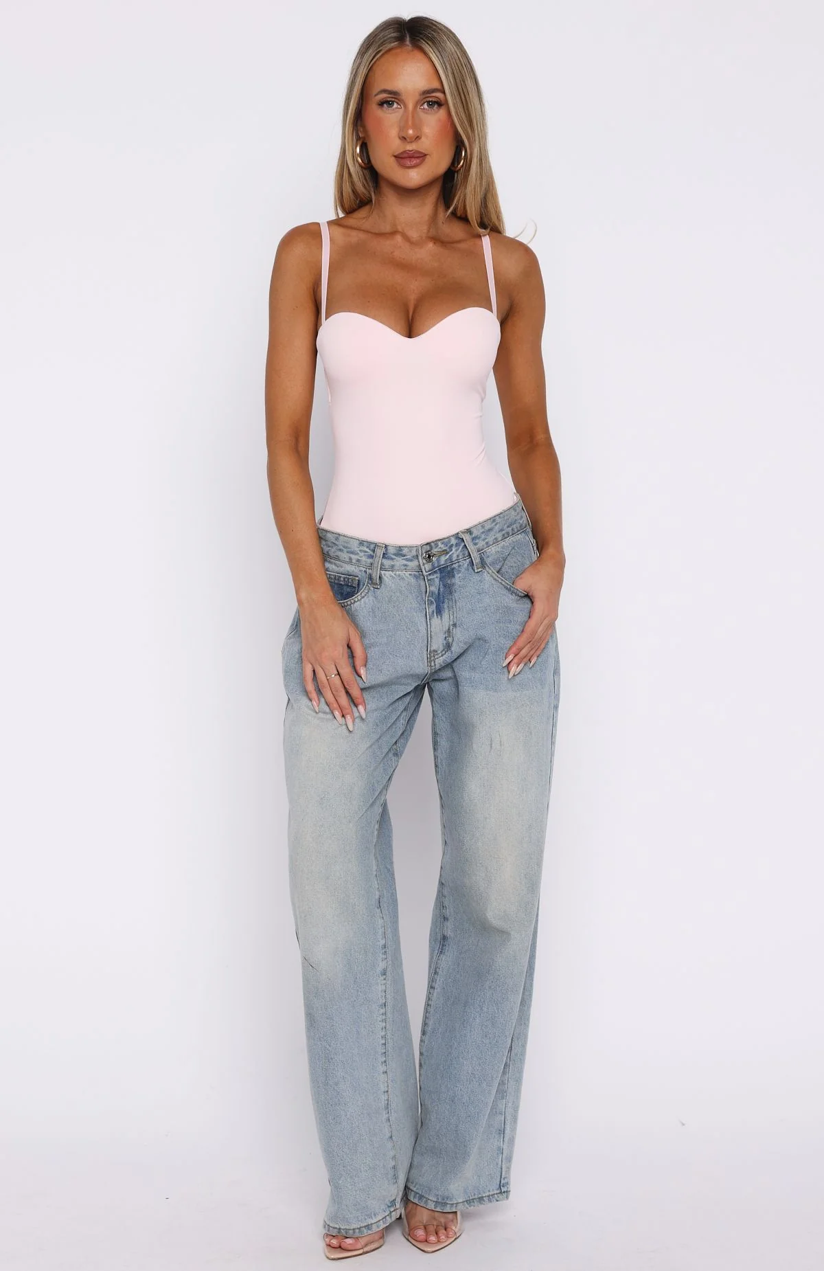 Stuck To You Bodysuit Baby Pink - Image 7