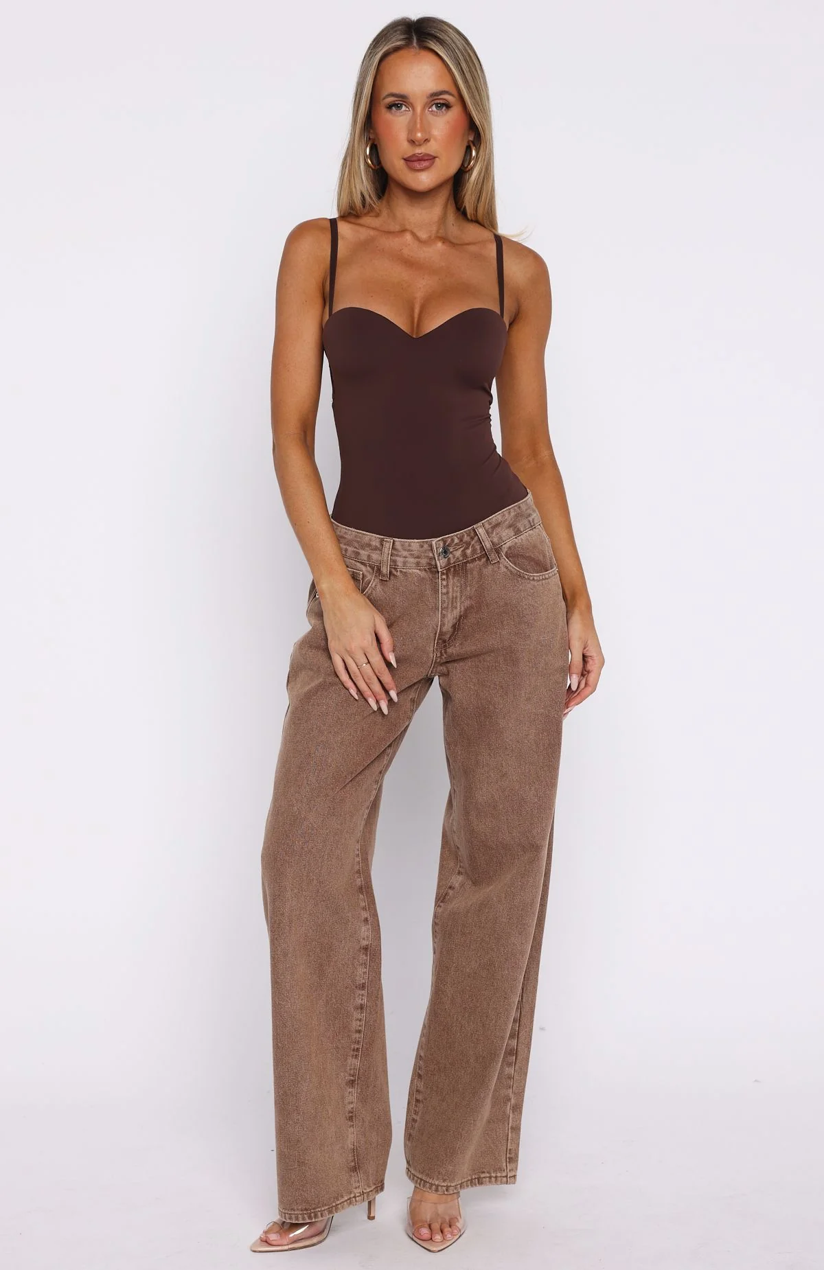 Stuck To You Bodysuit Chocolate - Image 7