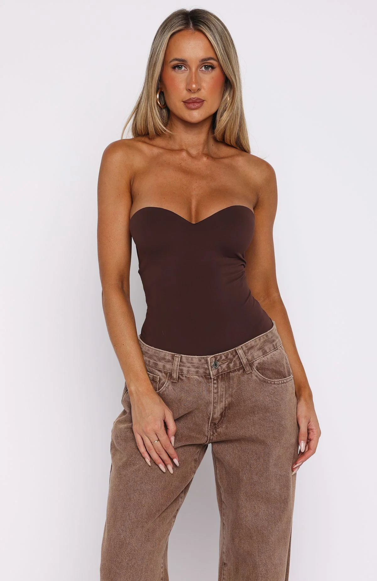 Stuck To You Bodysuit Chocolate - Image 8