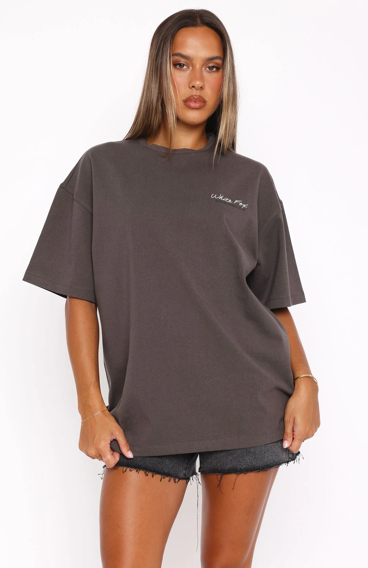 Studio Essentials Oversized Tee Volcanic - Image 2