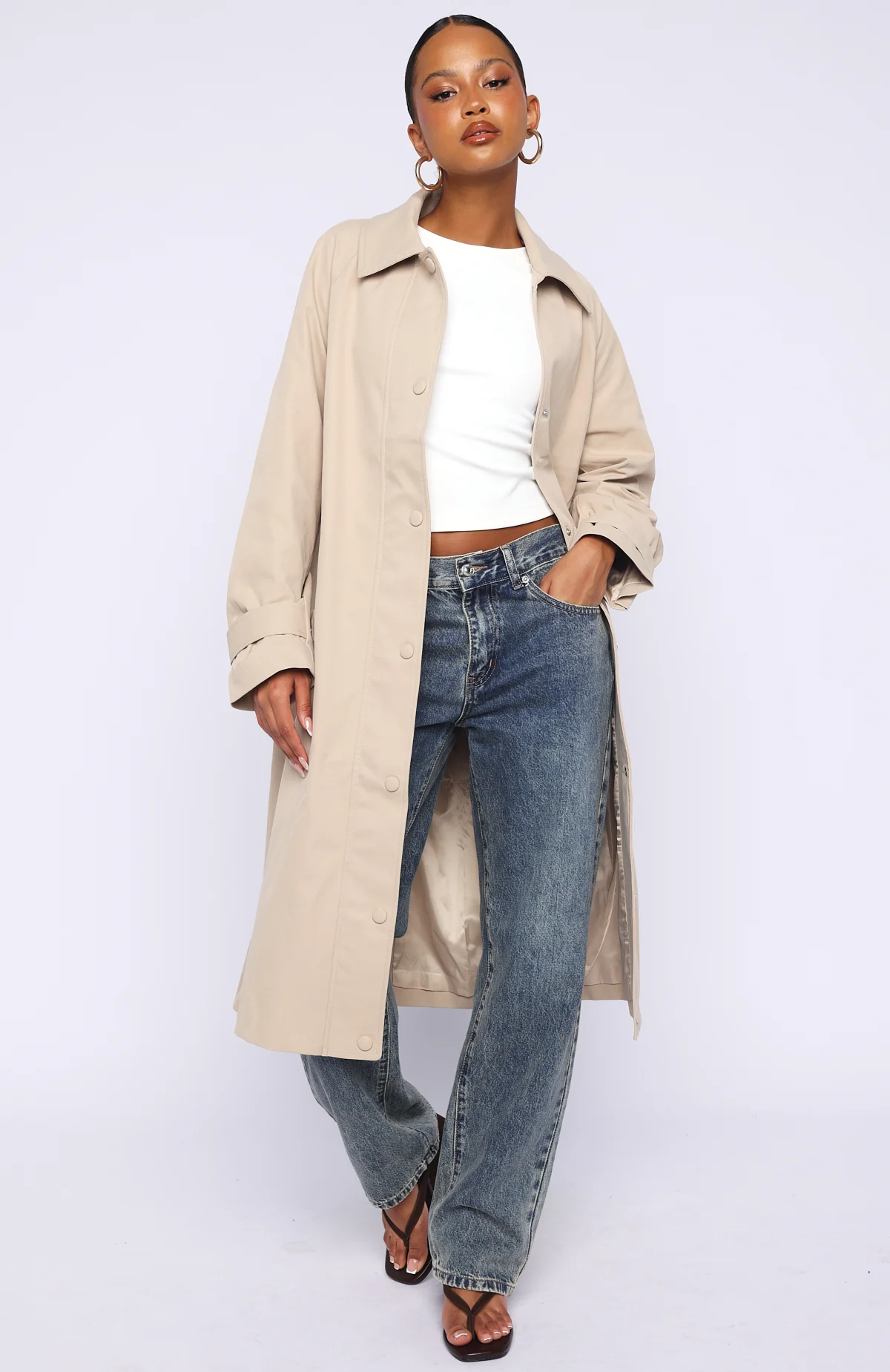 Style Me Trench Coat Beige - Image 2
