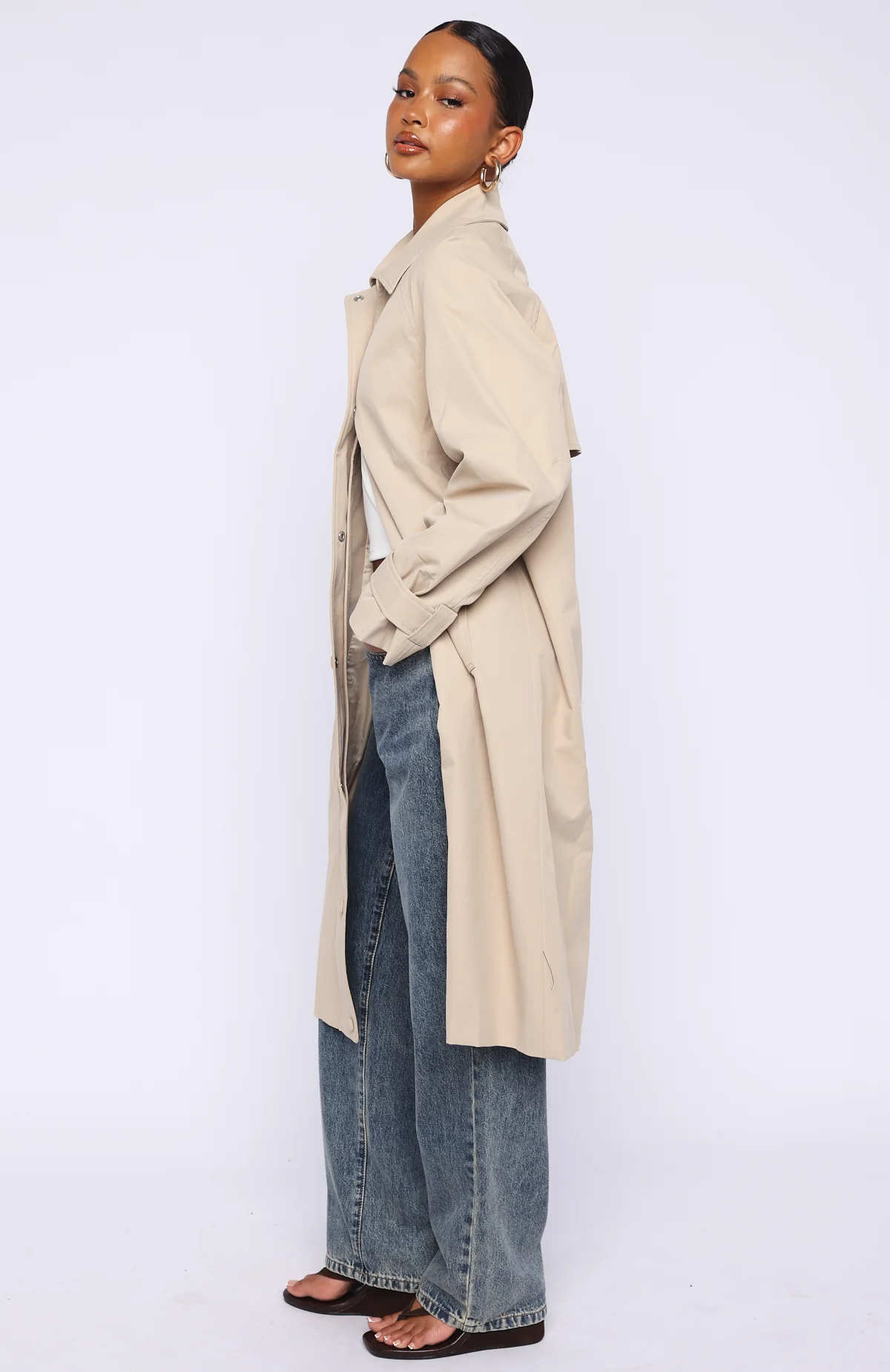 Style Me Trench Coat Beige - Image 3
