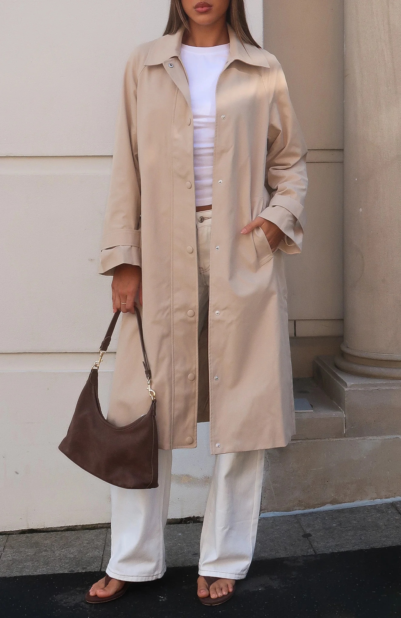 Style Me Trench Coat Beige - Image 6