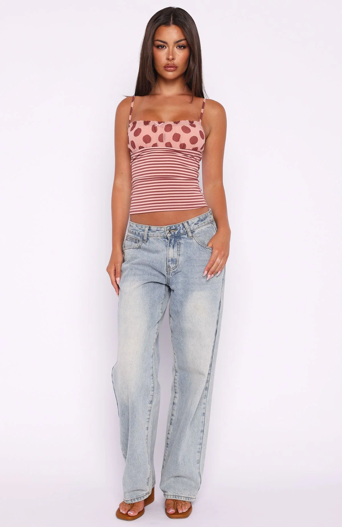 Sucker For You Top Pink Stripe - Image 5