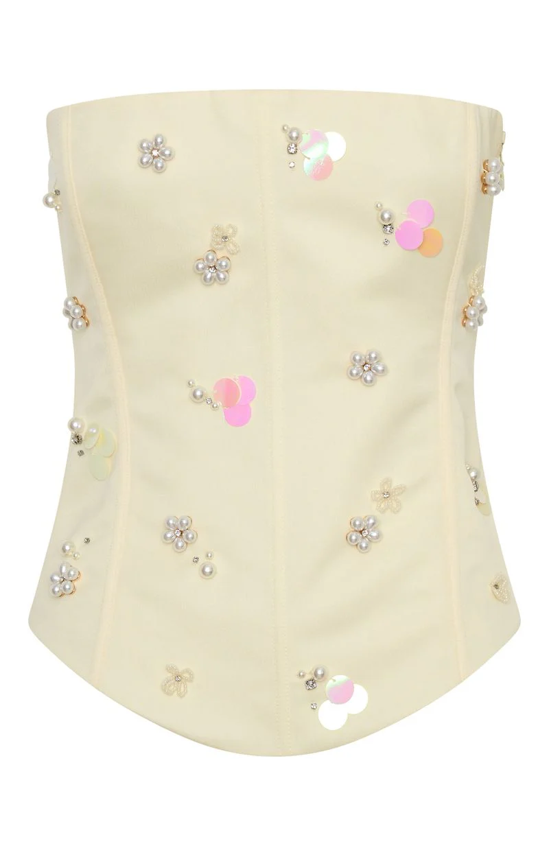 Summer Love Strapless Bustier Lemon - Image 6