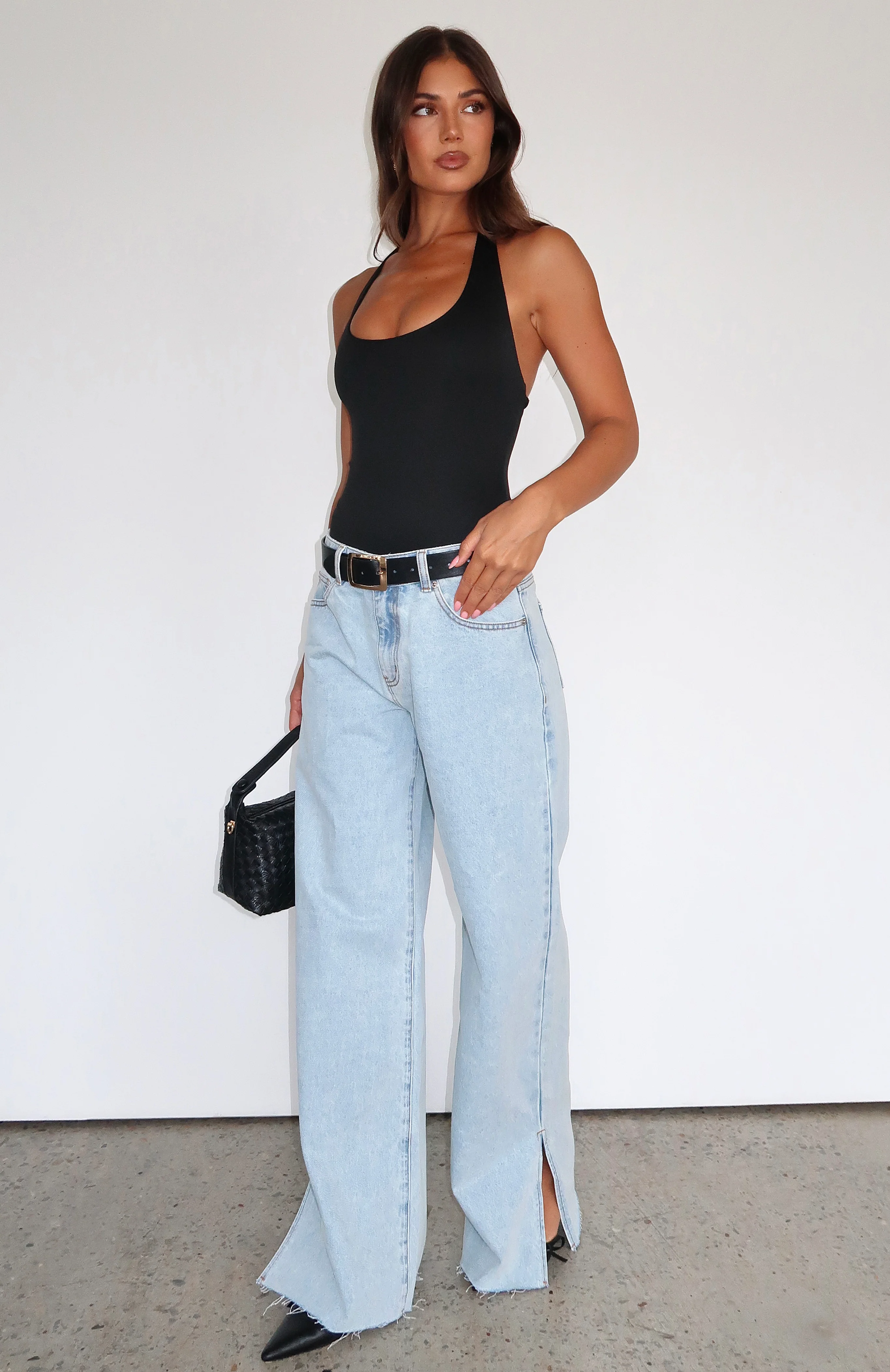 Summer Mid Rise Wide Leg Jeans Glacier Blue - Image 5