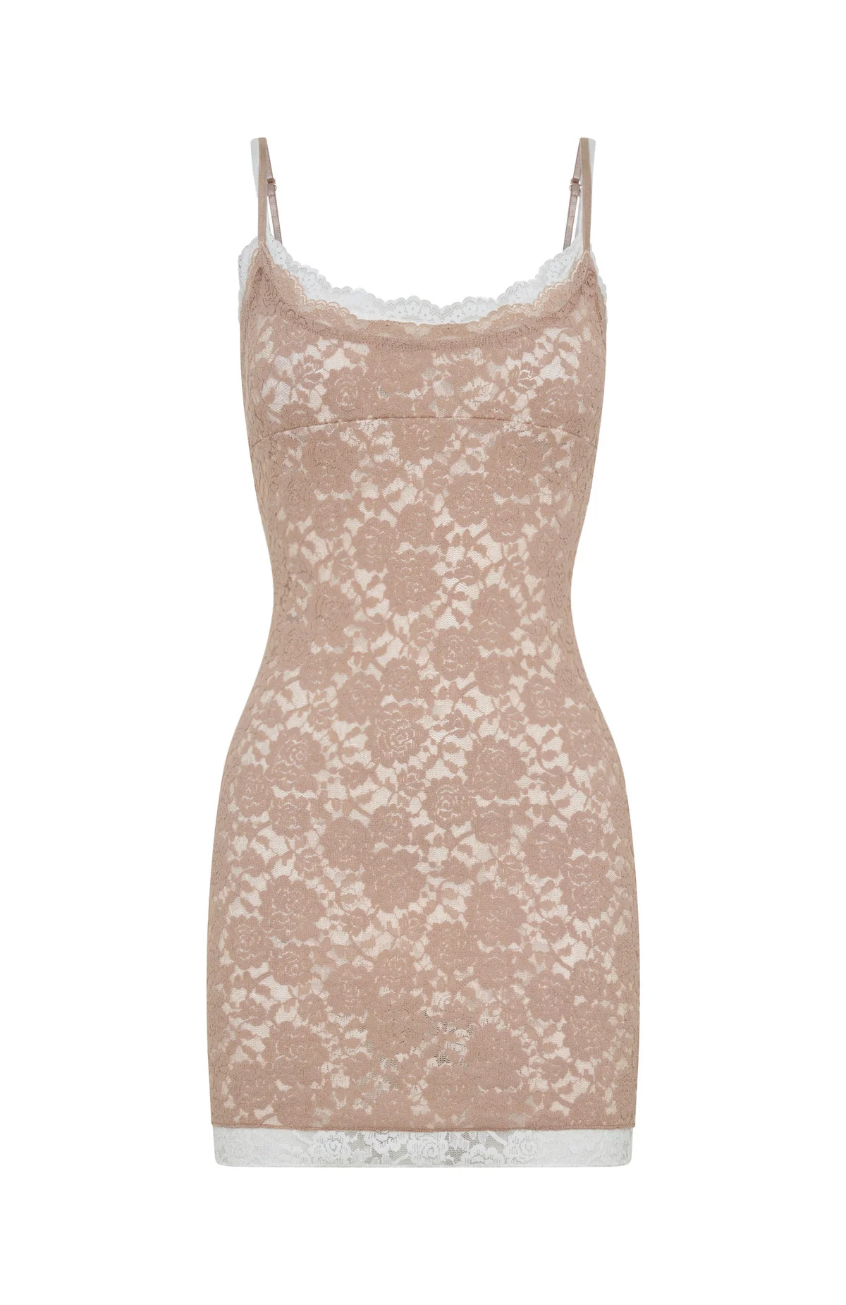 Summer Nostalgia Mini Dress Beige - Image 6