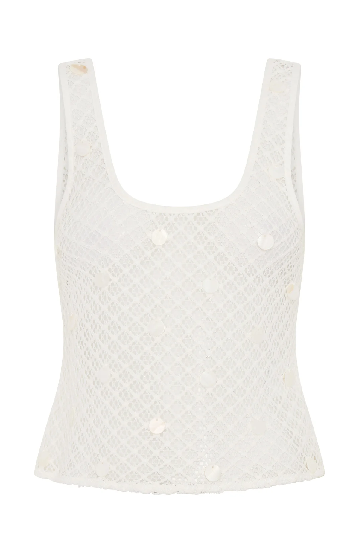 Sun Seeker Crochet Top White - Image 6