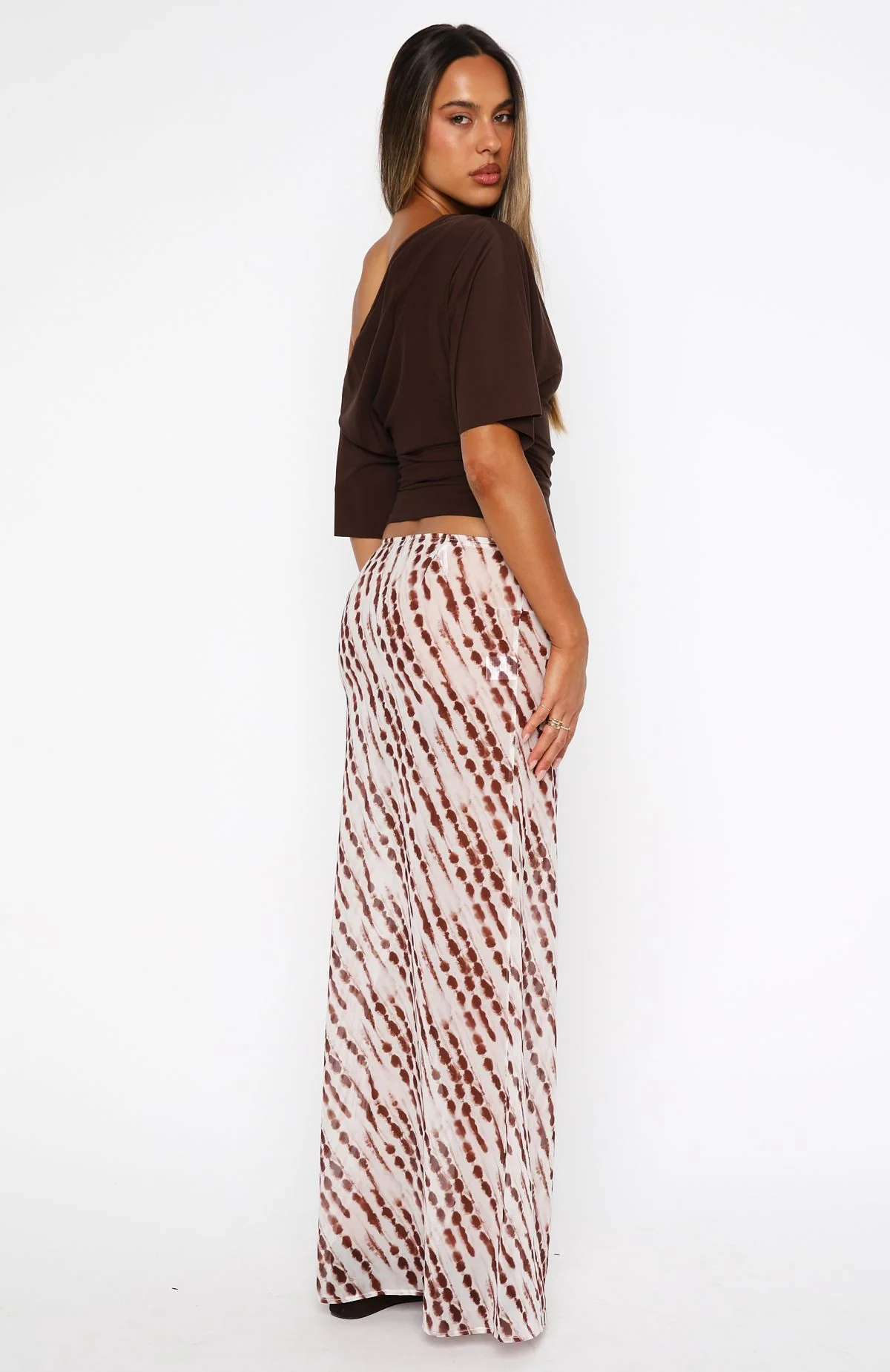 Sunday Strolls Maxi Skirt Espresso Mist - Image 4
