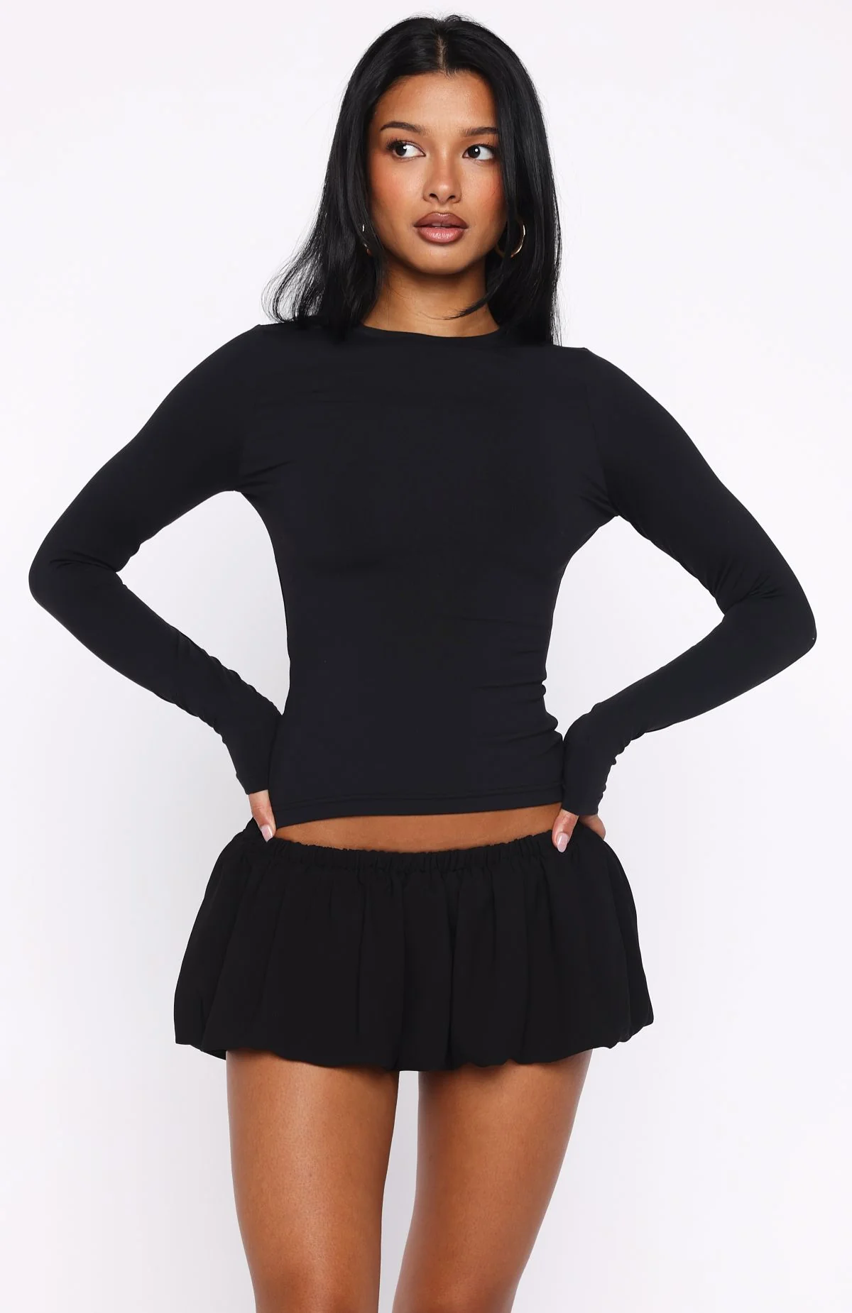 Sunkissed Memories Mini Skort Black - Image 2