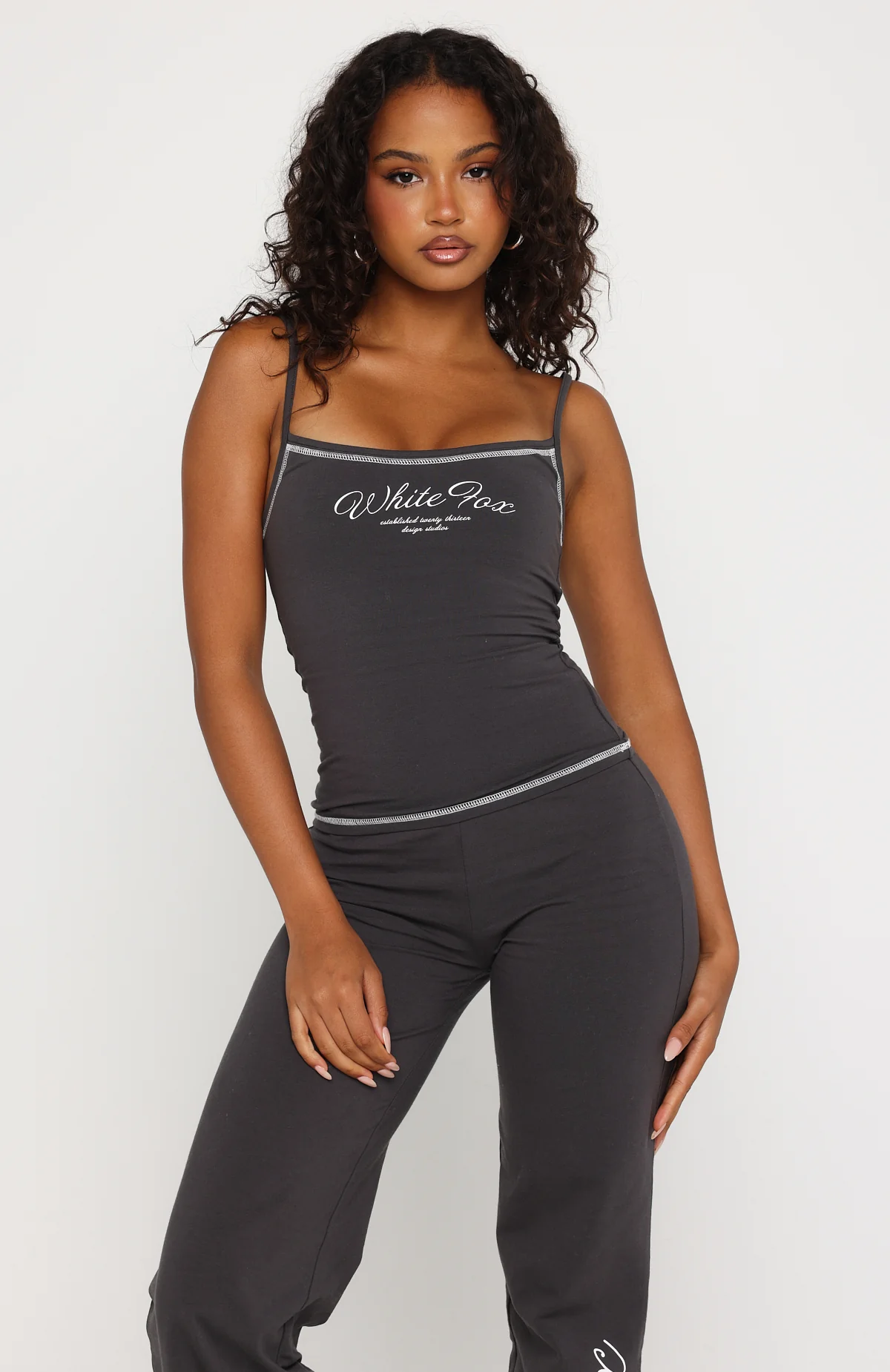 Sweet Embrace Singlet Charcoal - Image 2