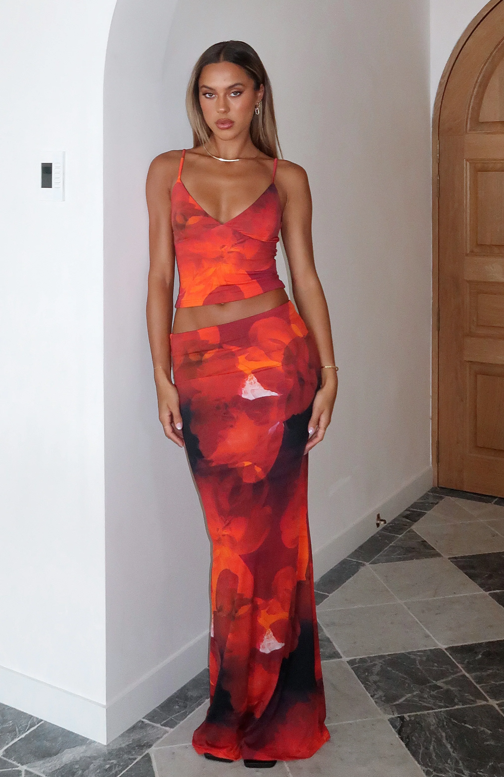 Sweet Salutations Maxi Skirt Ember - Image 5