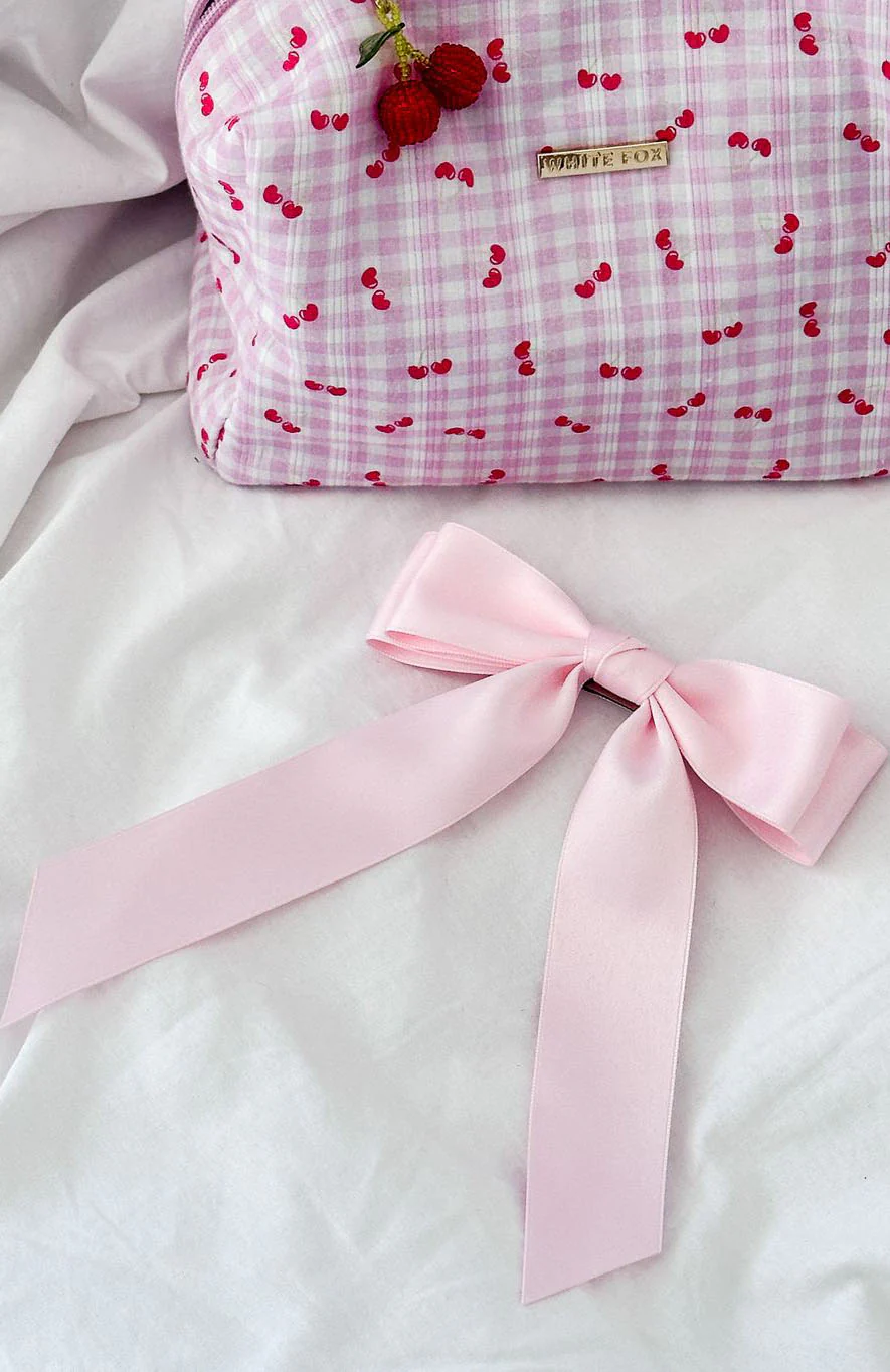 Sweet Serenity Bow Hair Clip Pink - Image 3