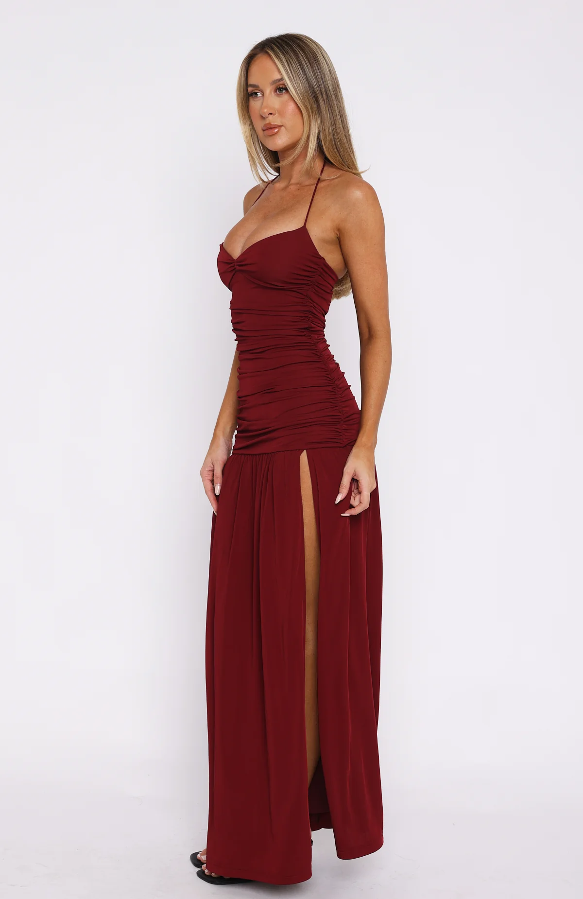 Sweet Skies Maxi Dress Burgundy - Image 5