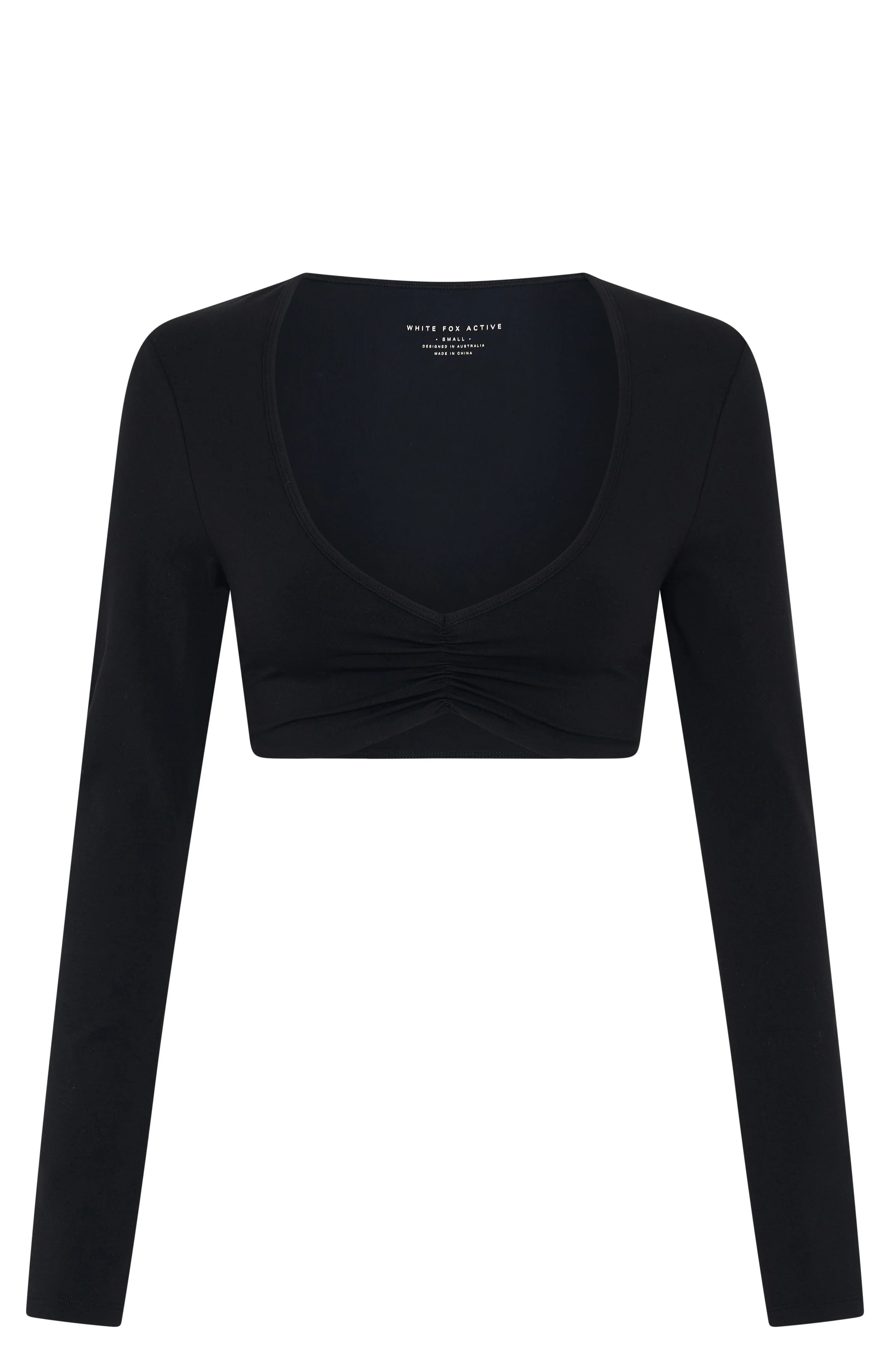 Sync Long Sleeve Crop Black - Image 5