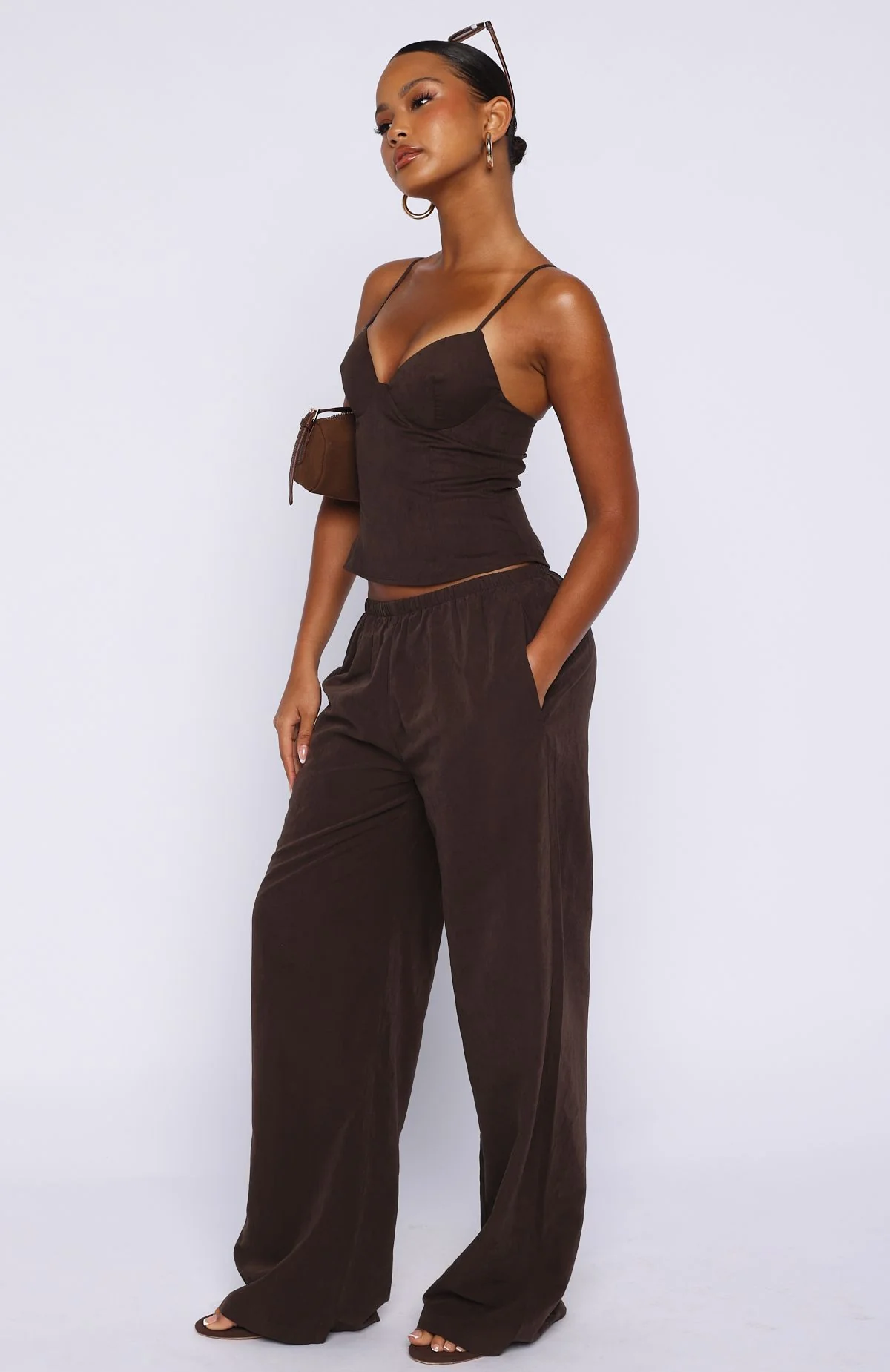Take A Stance Pants Chocolate - Image 3