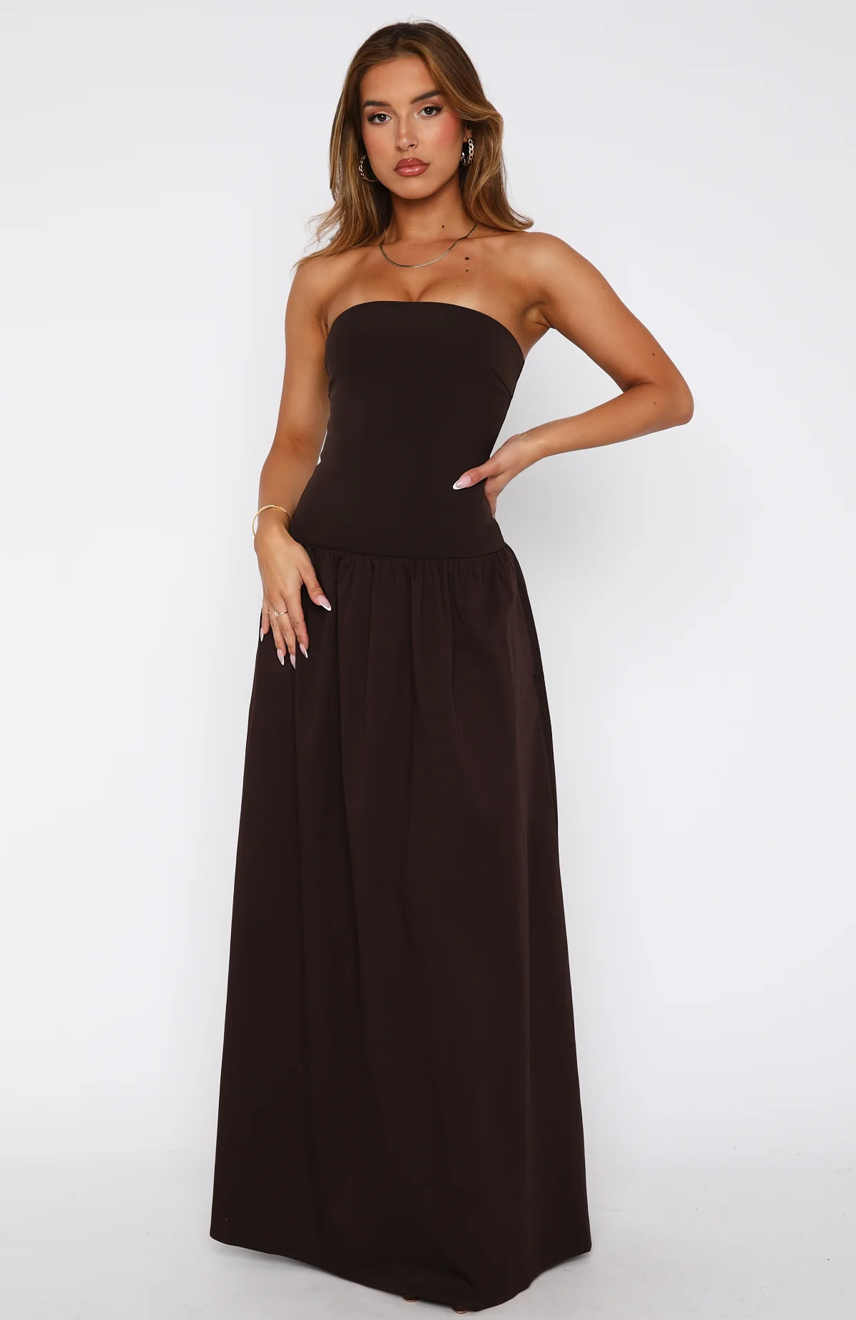Take Back Maxi Dress Chocolate - Image 3