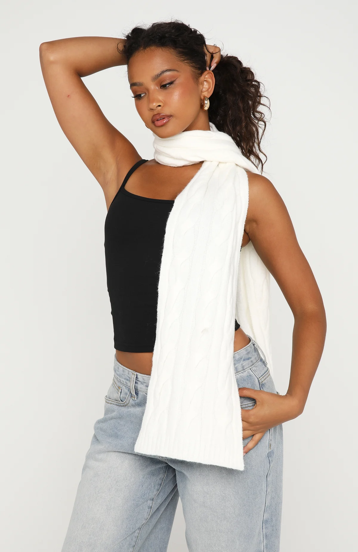 Talia Scarf Cream - Image 3