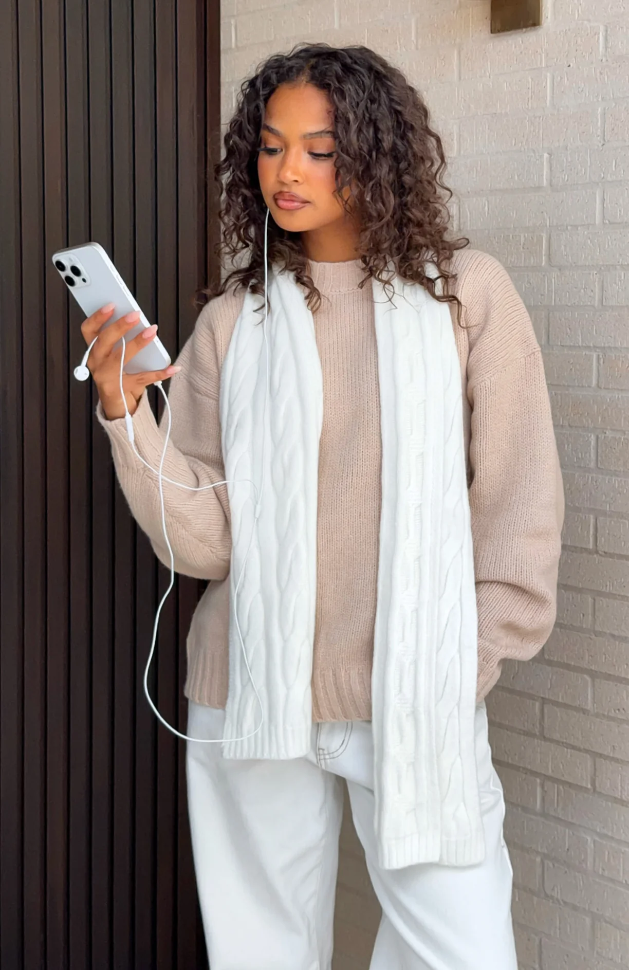 Talia Scarf Cream - Image 4