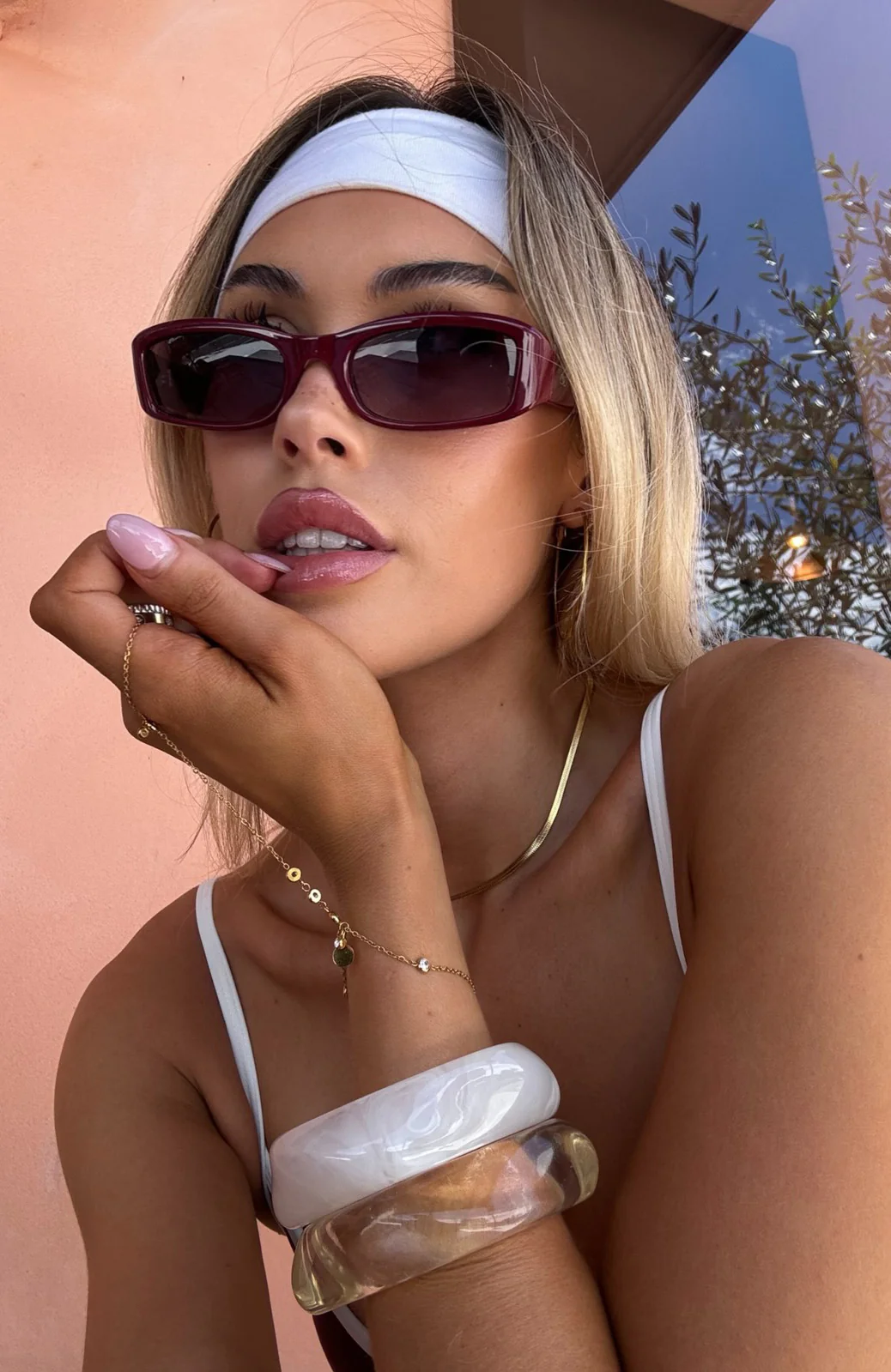 Tash Headband White