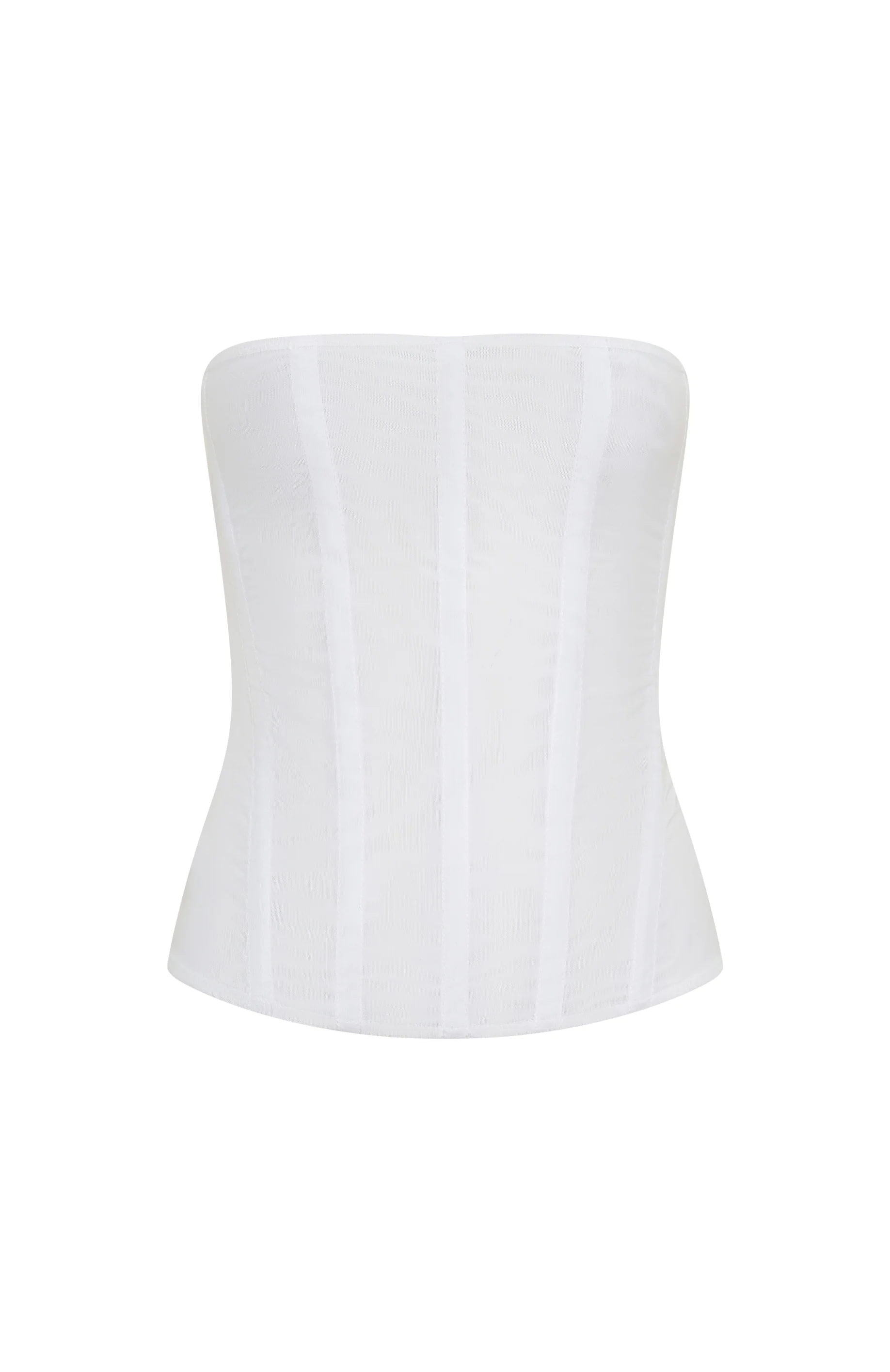 Tell Me A Secret Strapless Bustier White - Image 5