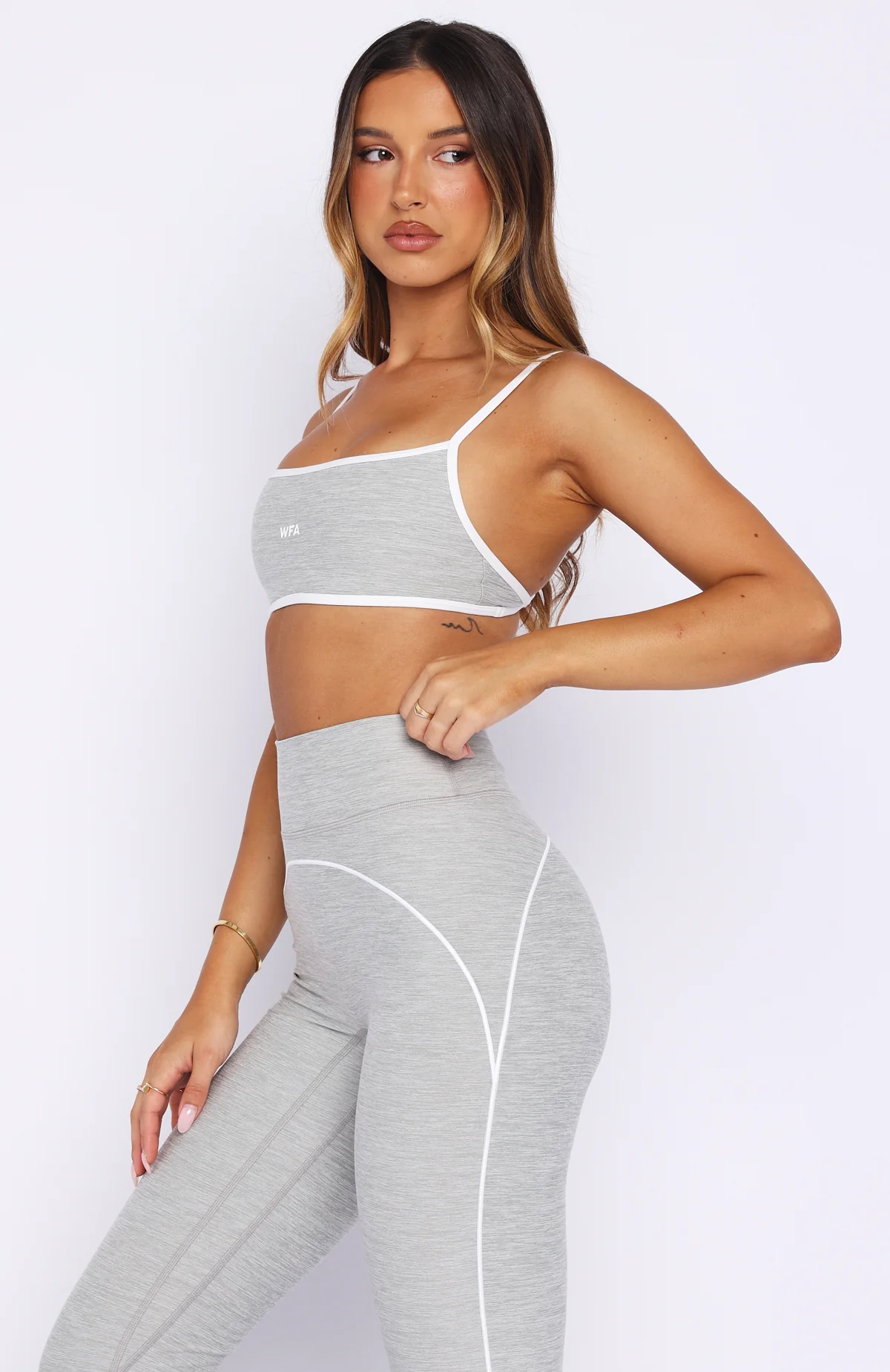 Tenacity Sports Bra Grey Marle - Image 4