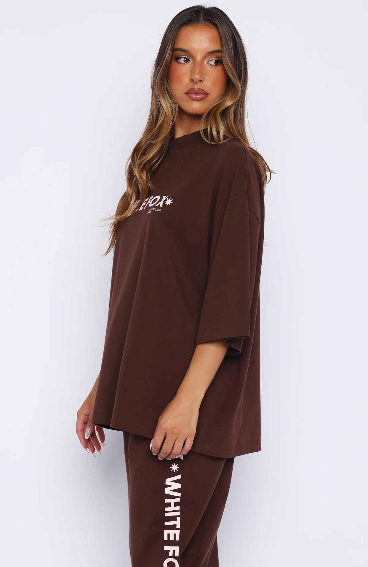 Tender Hearts Oversized Tee Chocolate - Image 3