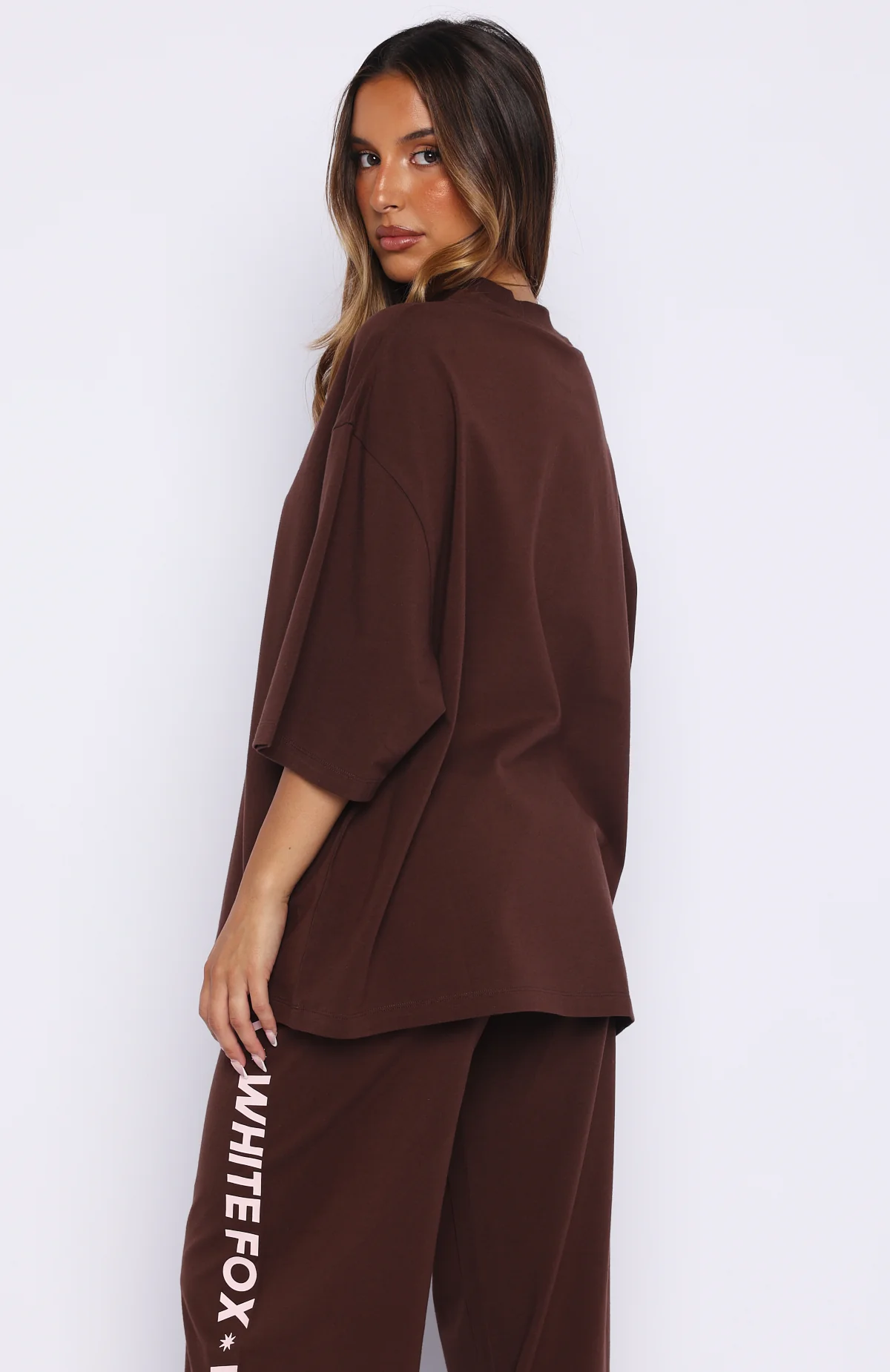 Tender Hearts Oversized Tee Chocolate - Image 4