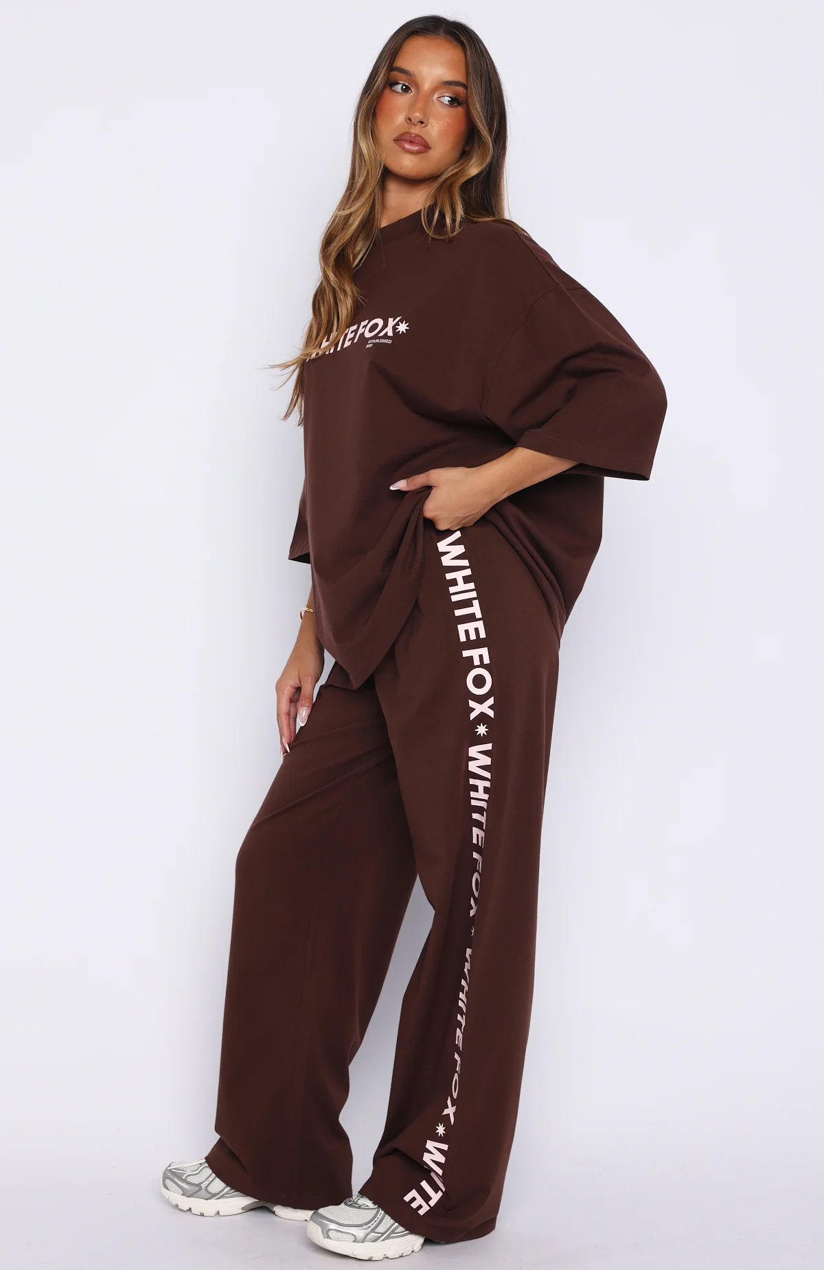 Tender Hearts Track Pants Chocolate - Image 3