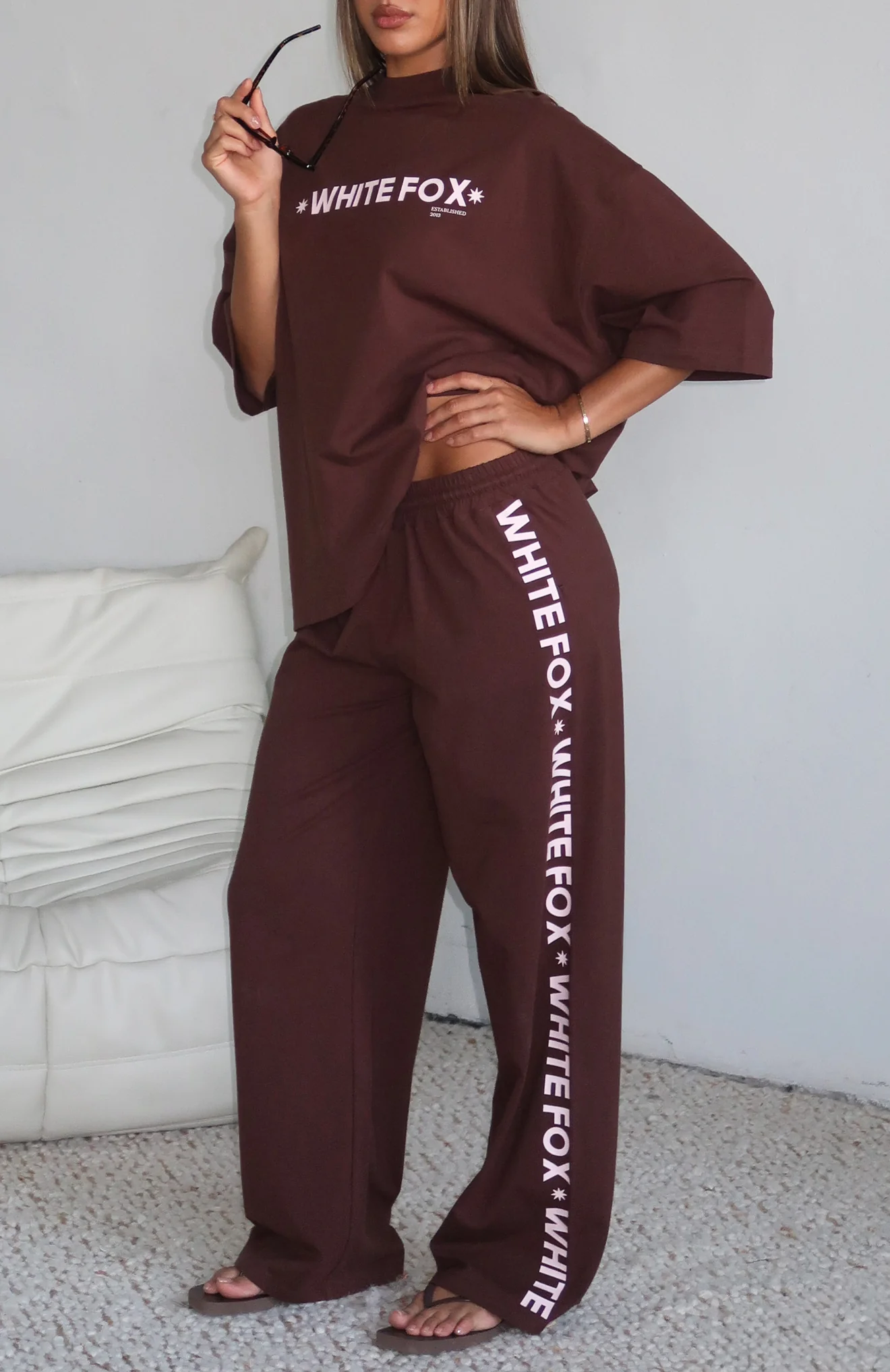 Tender Hearts Track Pants Chocolate - Image 5