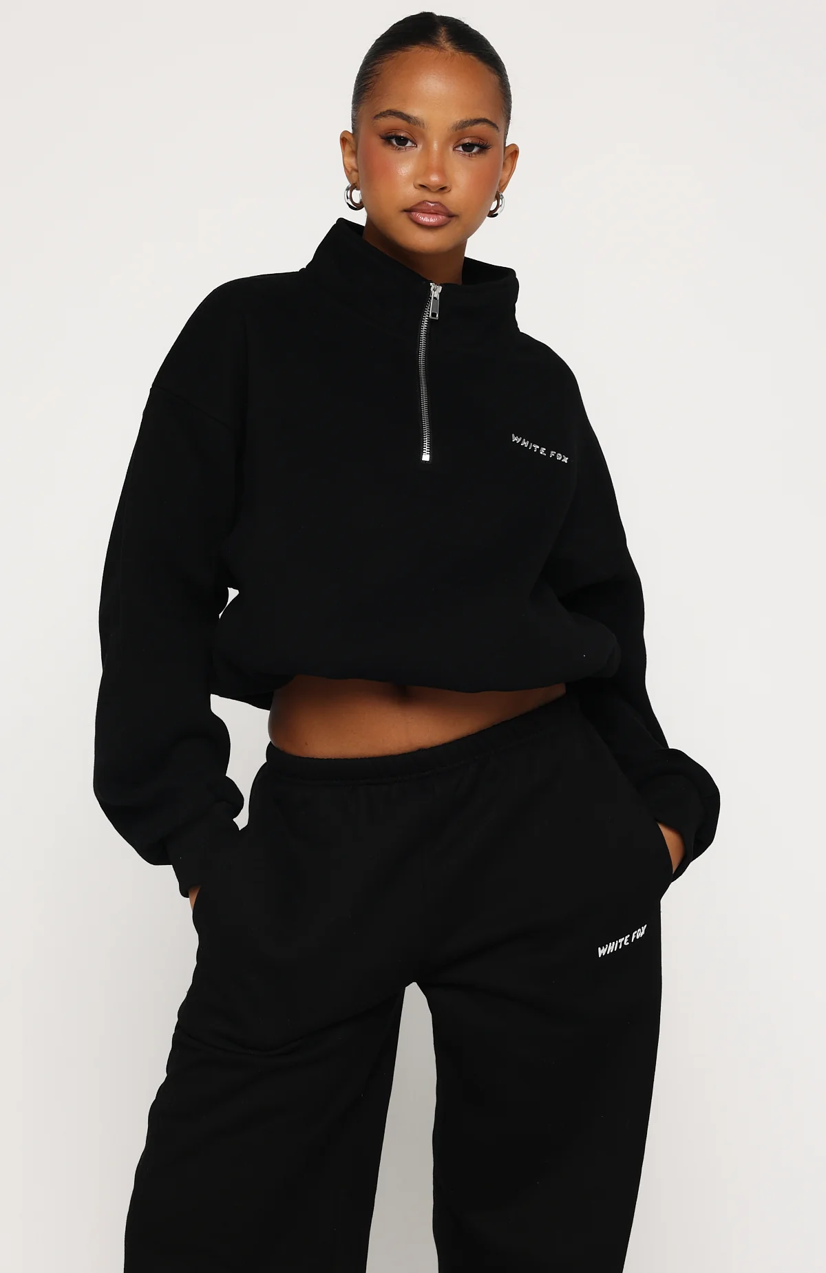Test Drive Boxy Quarter Zip Sweater Black - Image 2