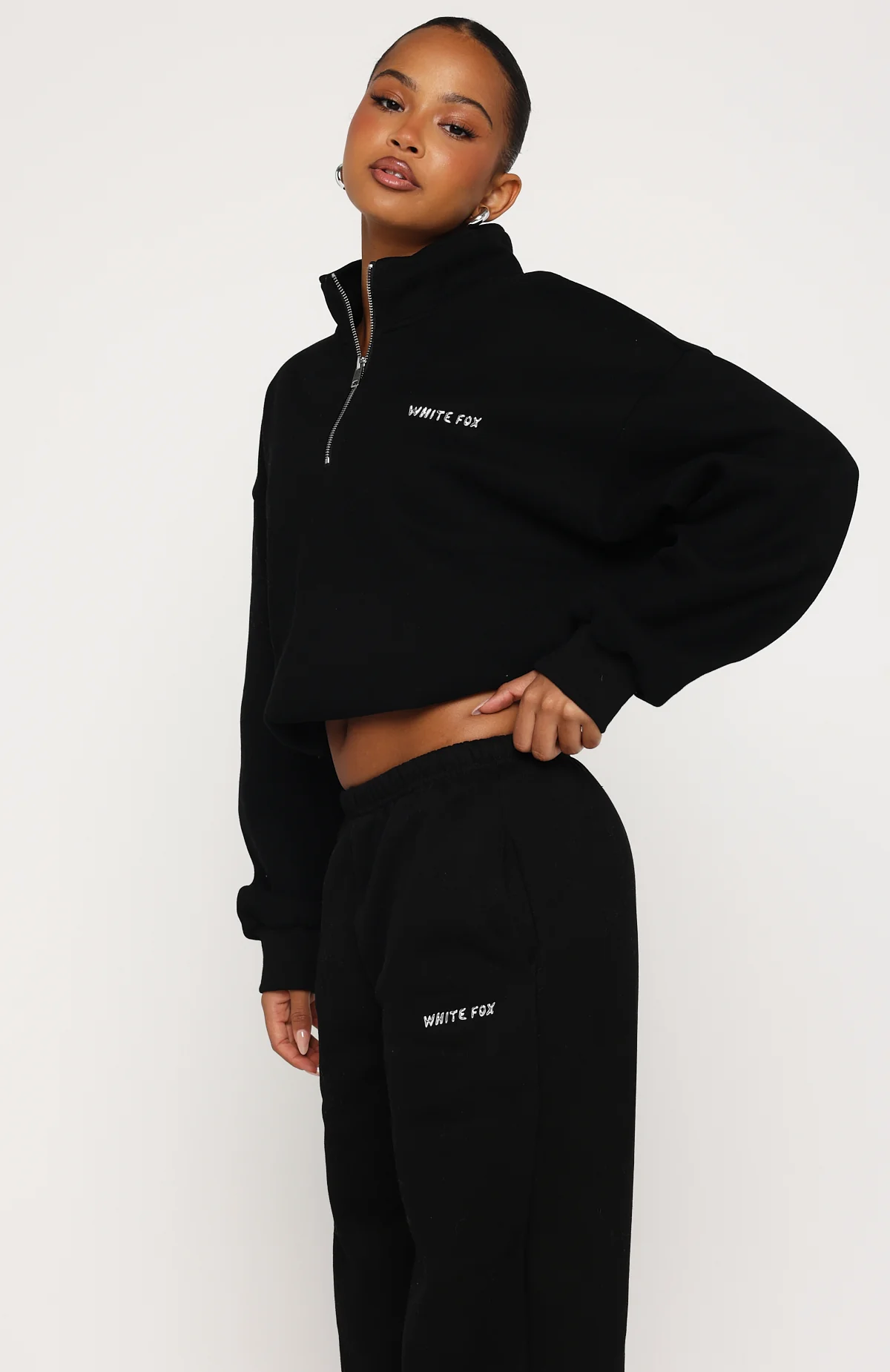 Test Drive Boxy Quarter Zip Sweater Black - Image 3