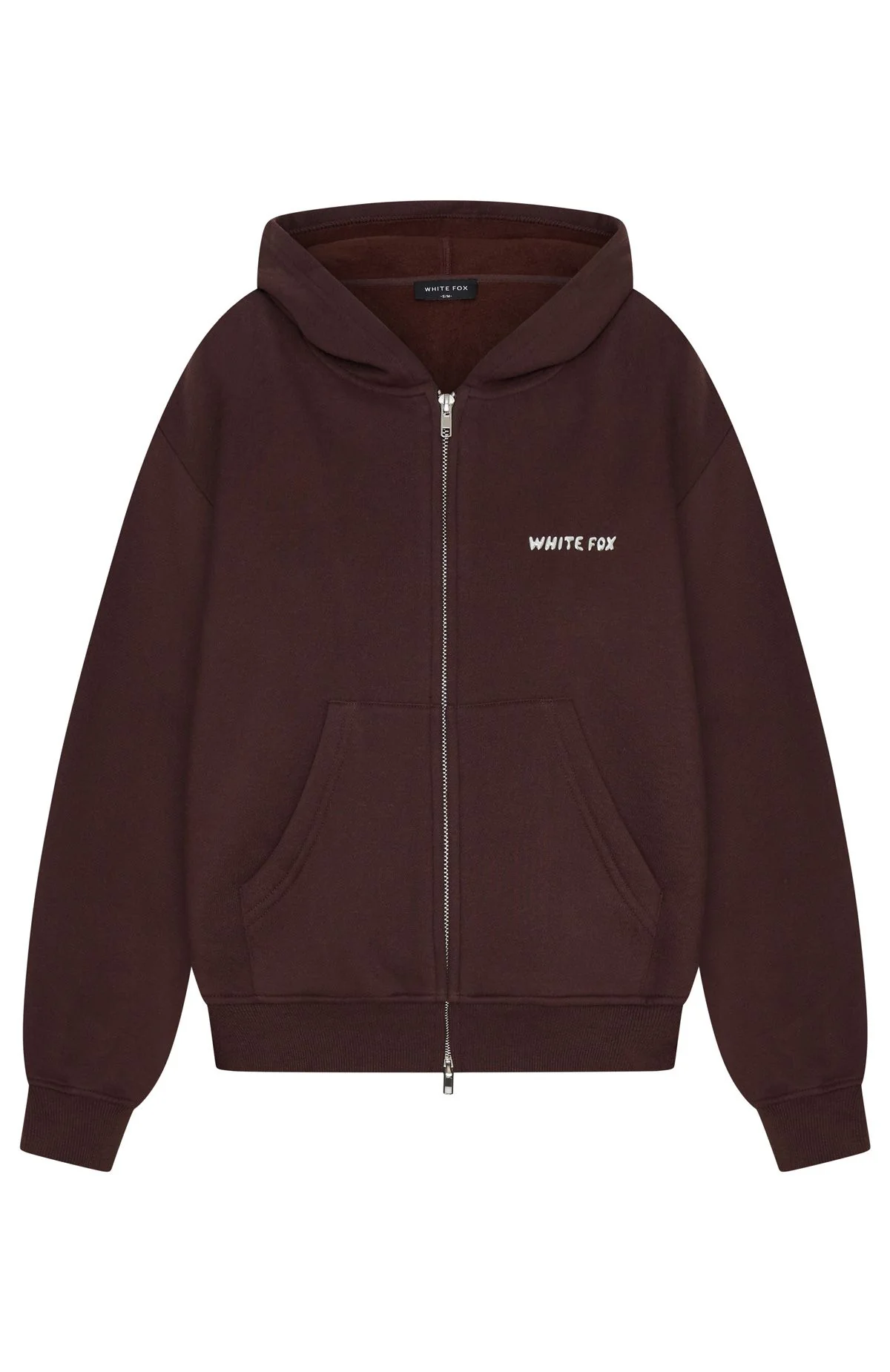Test Drive Boxy Zip Front Hoodie Chocolate - Image 6