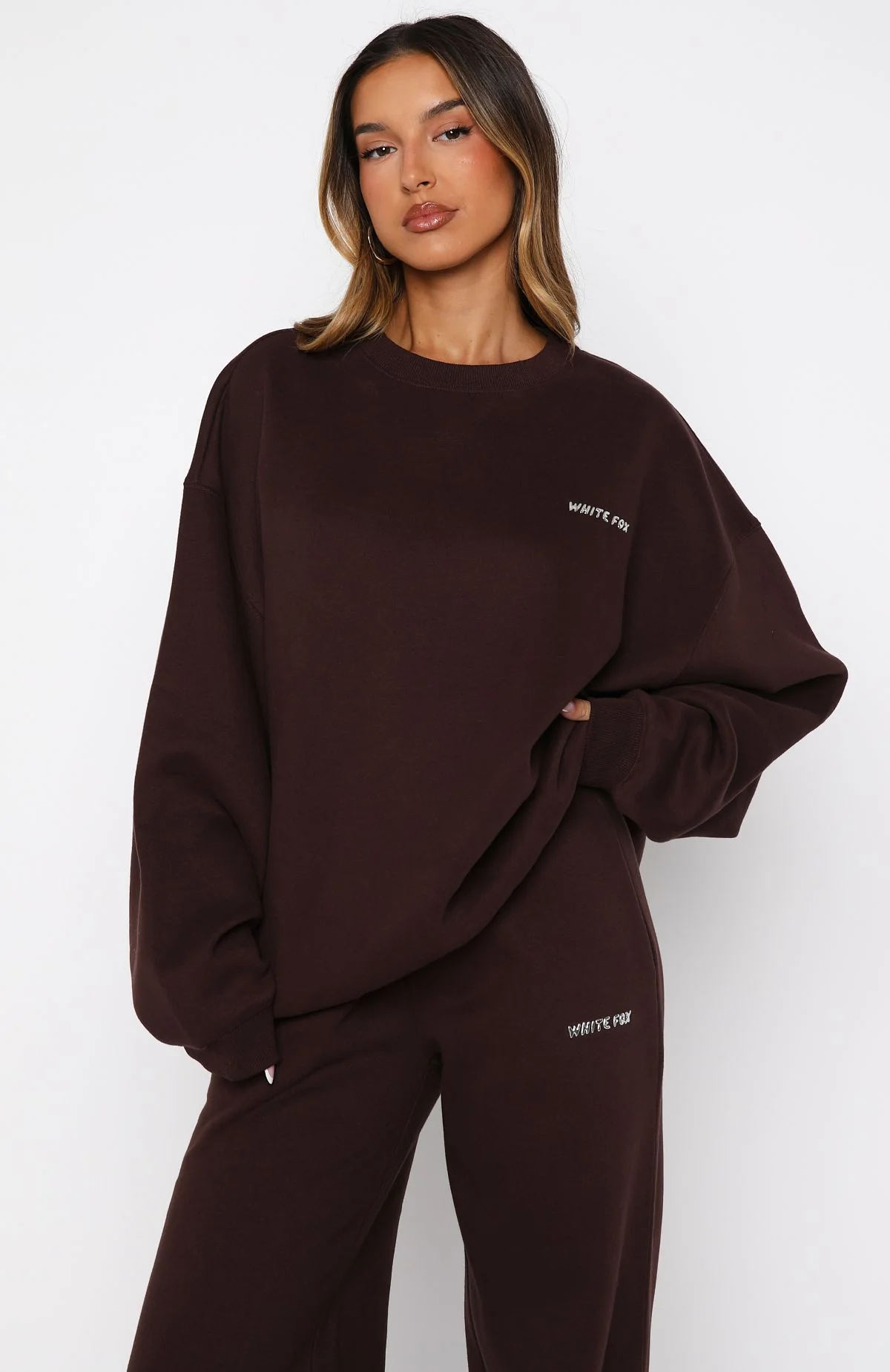 Test Drive Oversized Sweater Chocolate - Image 2
