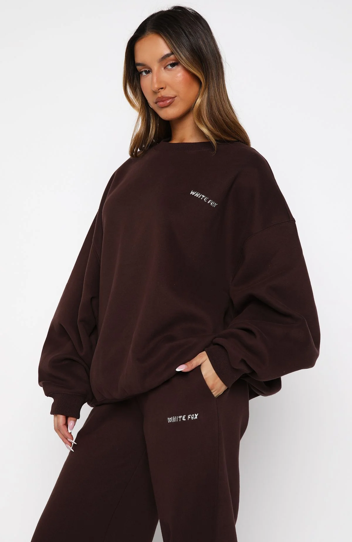 Test Drive Oversized Sweater Chocolate - Image 3