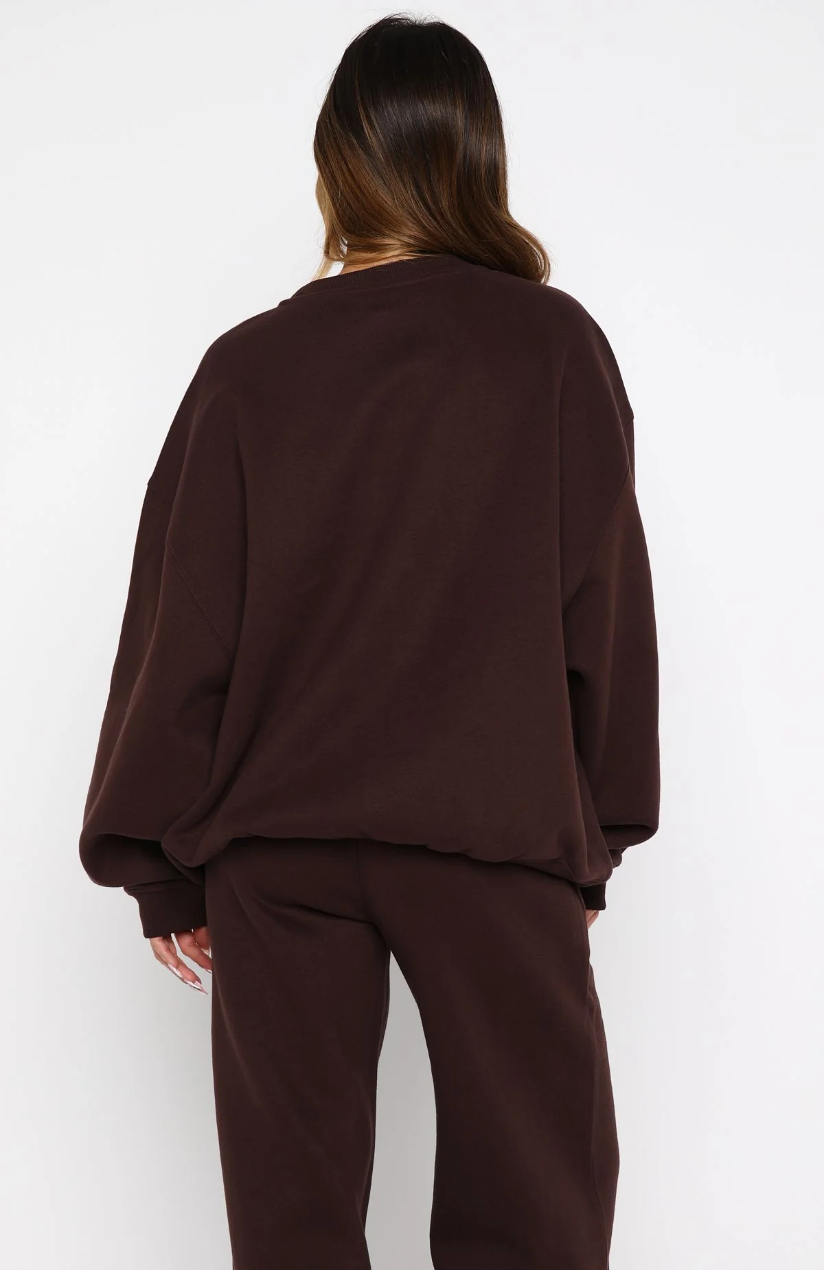 Test Drive Oversized Sweater Chocolate - Image 4