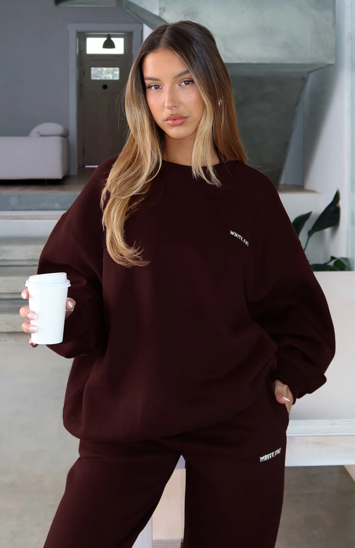 Test Drive Oversized Sweater Chocolate - Image 7