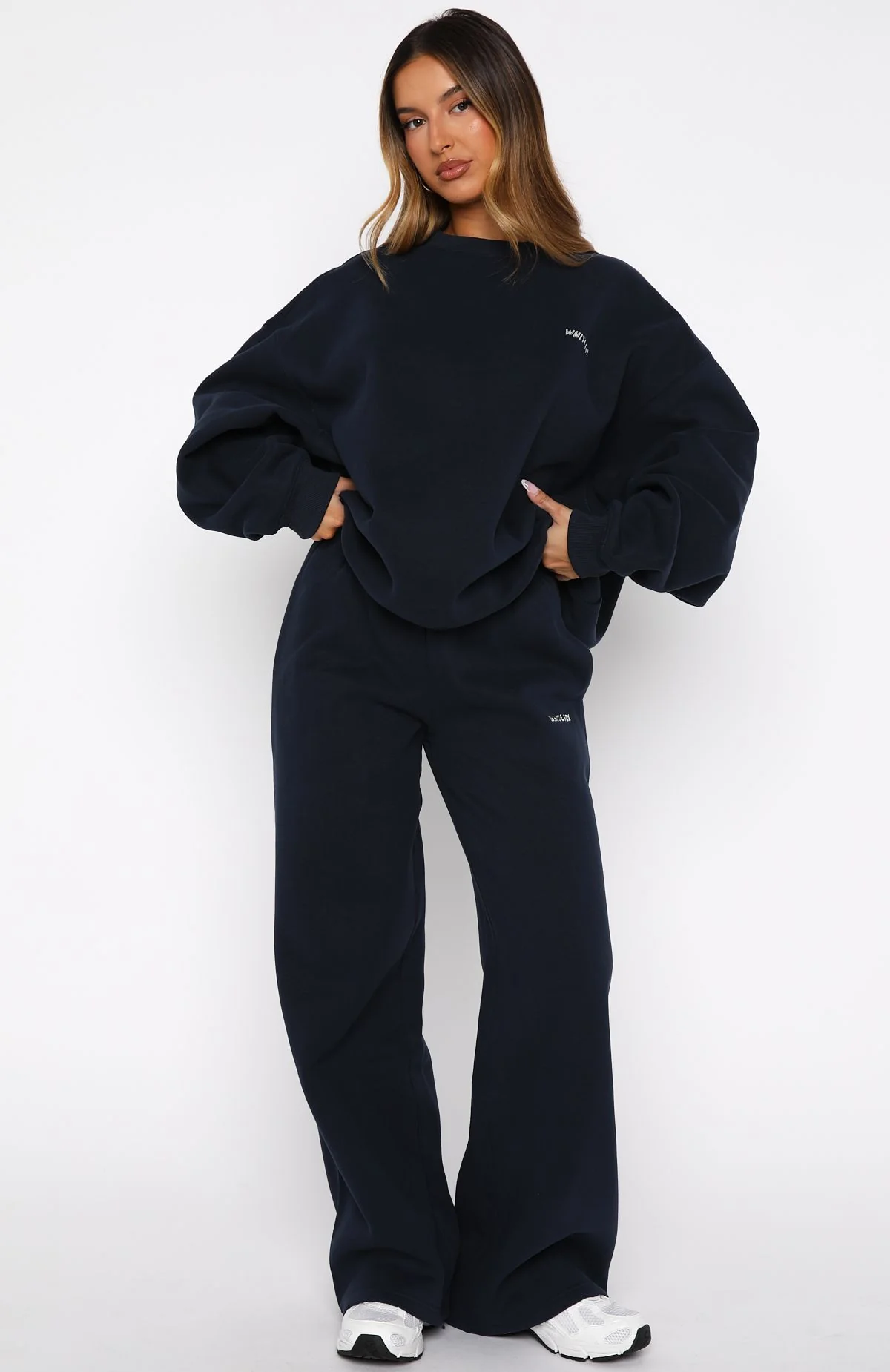Test Drive Wide Leg Sweatpants Dark Navy - Image 2