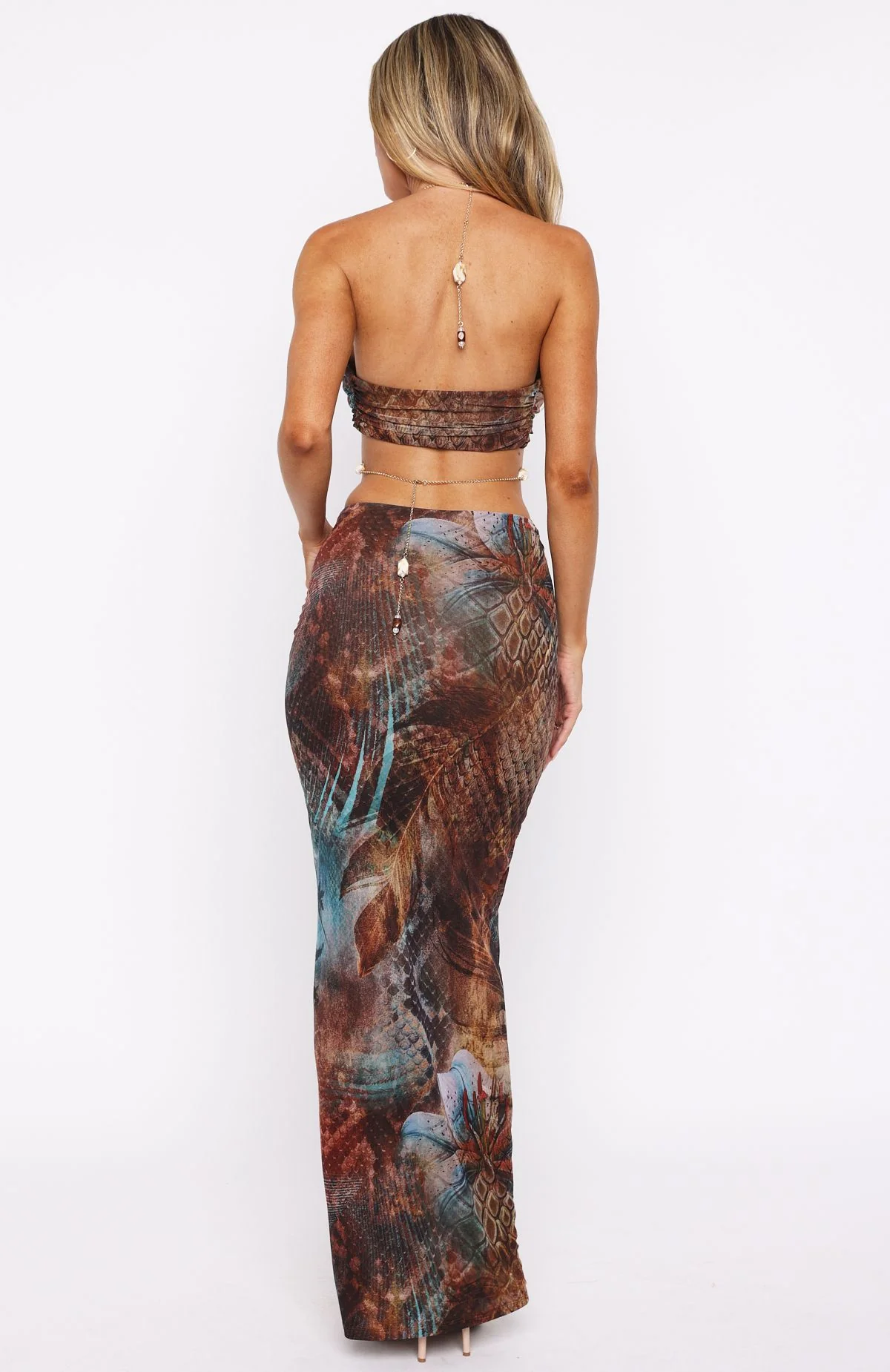The Empress Maxi Dress Ophidian Feather - Image 5