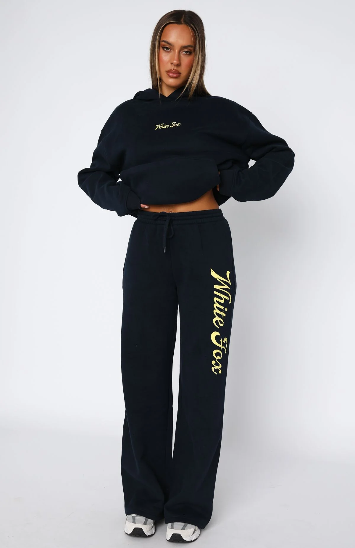 The Good Life Wide Leg Sweatpants Navy - Image 2