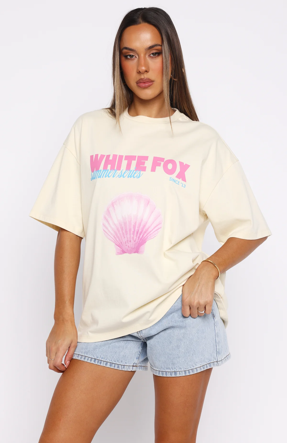 The Heart Doesn't Lie Oversized Tee Cream - Image 2