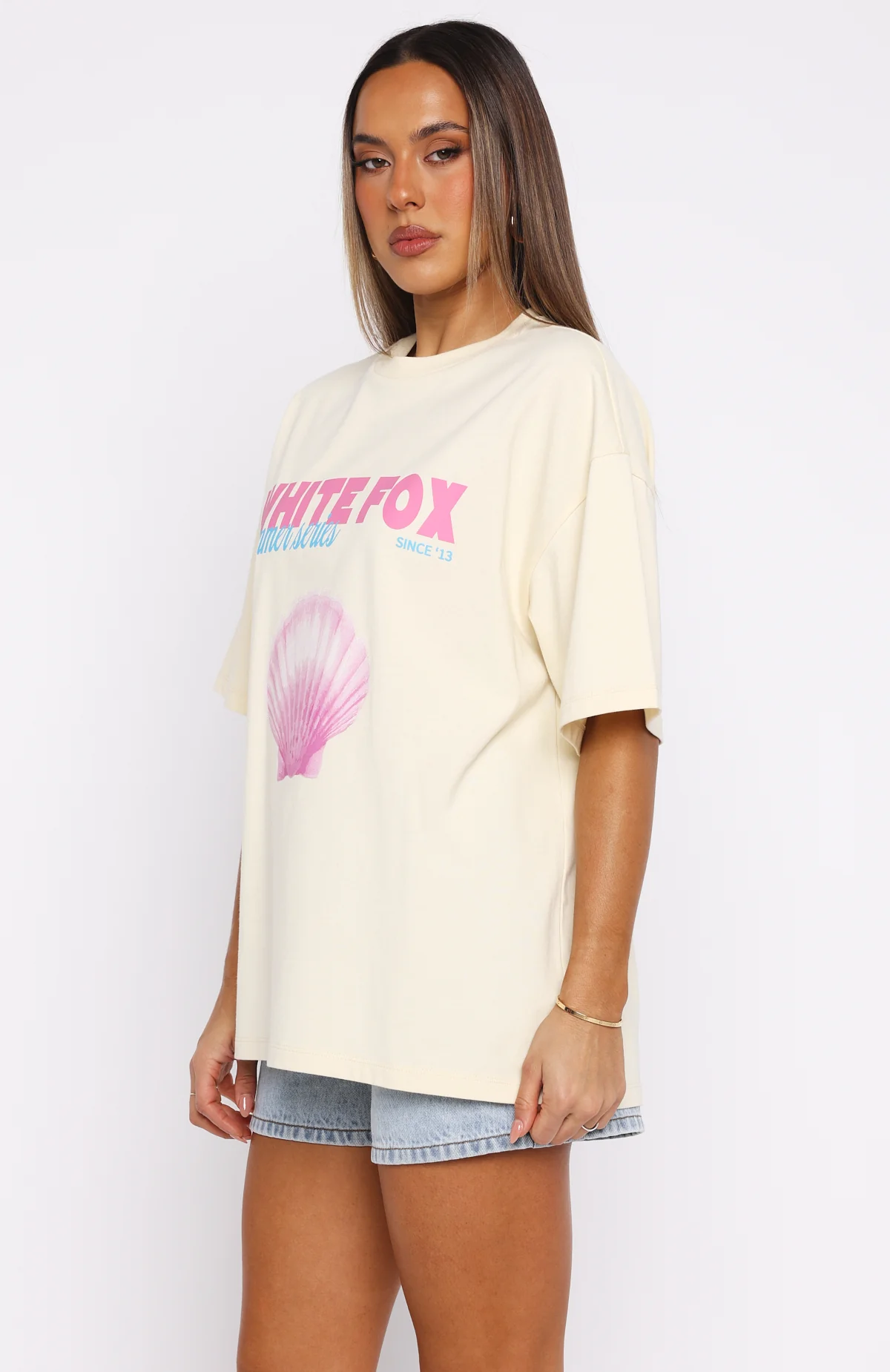 The Heart Doesn't Lie Oversized Tee Cream - Image 3