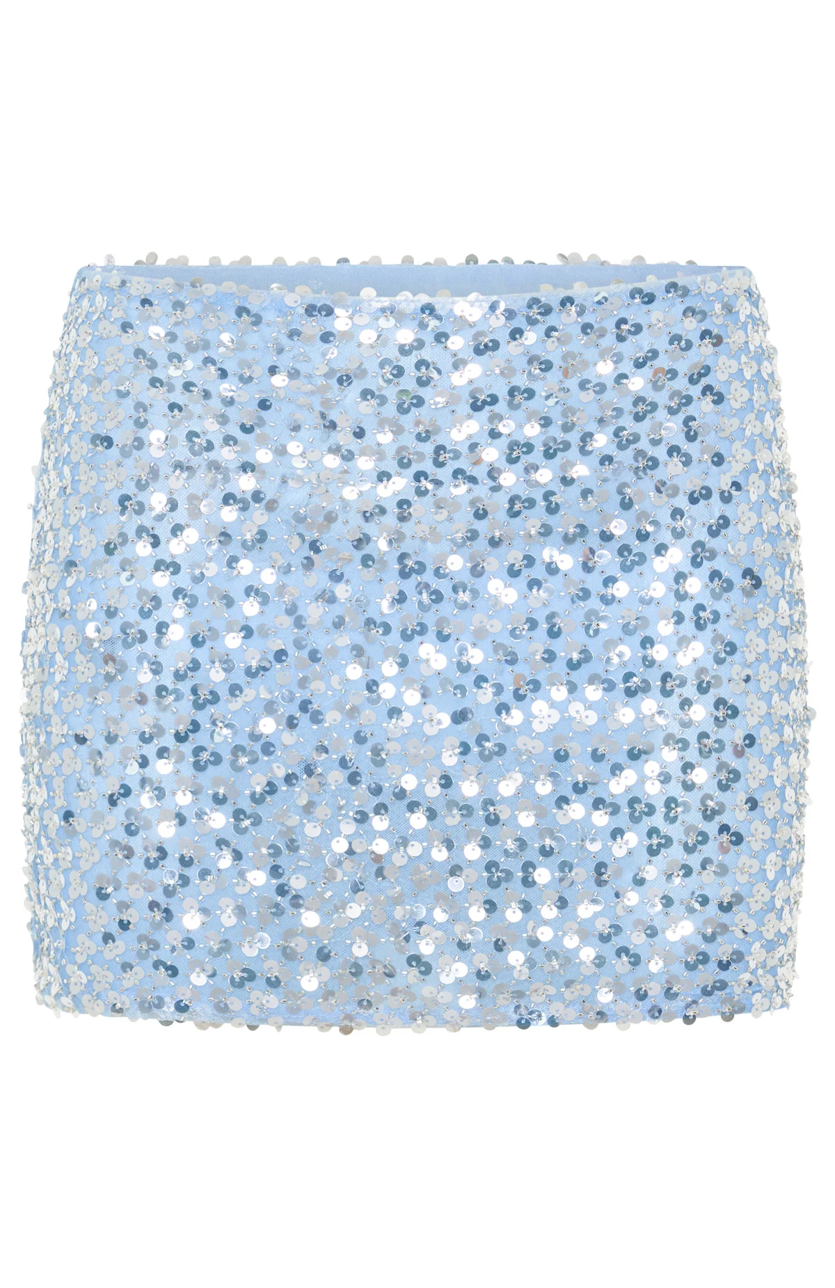Timeless Secrets Sequin Mini Skirt Misty Blue - Image 7