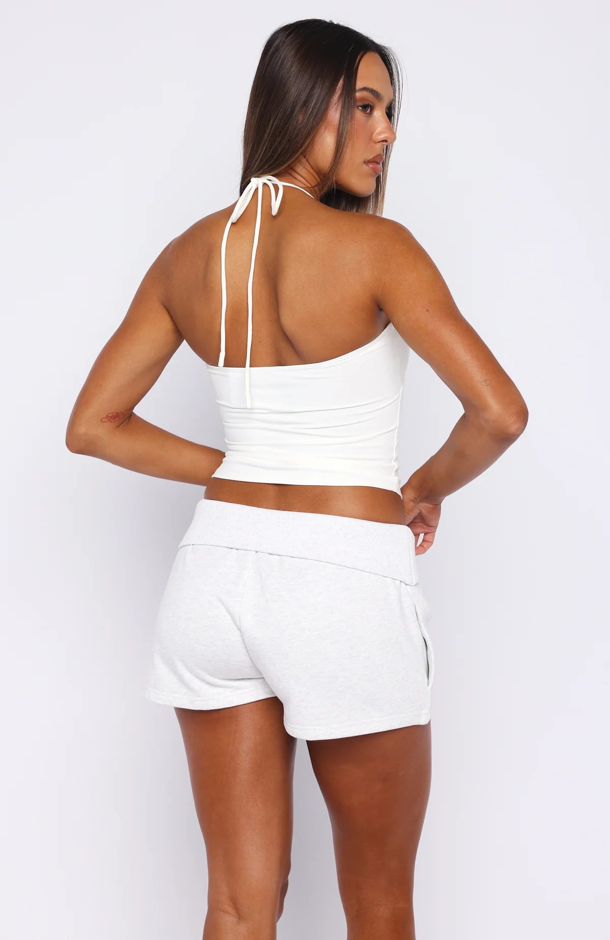 Timing Is Right Halter Top White - Image 4