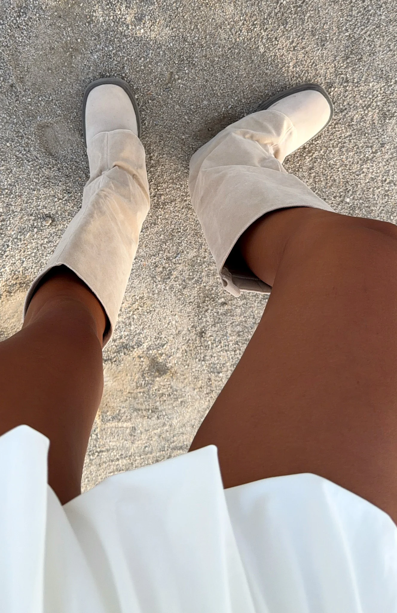 Tinashe Knee High Boots Sand - Image 5